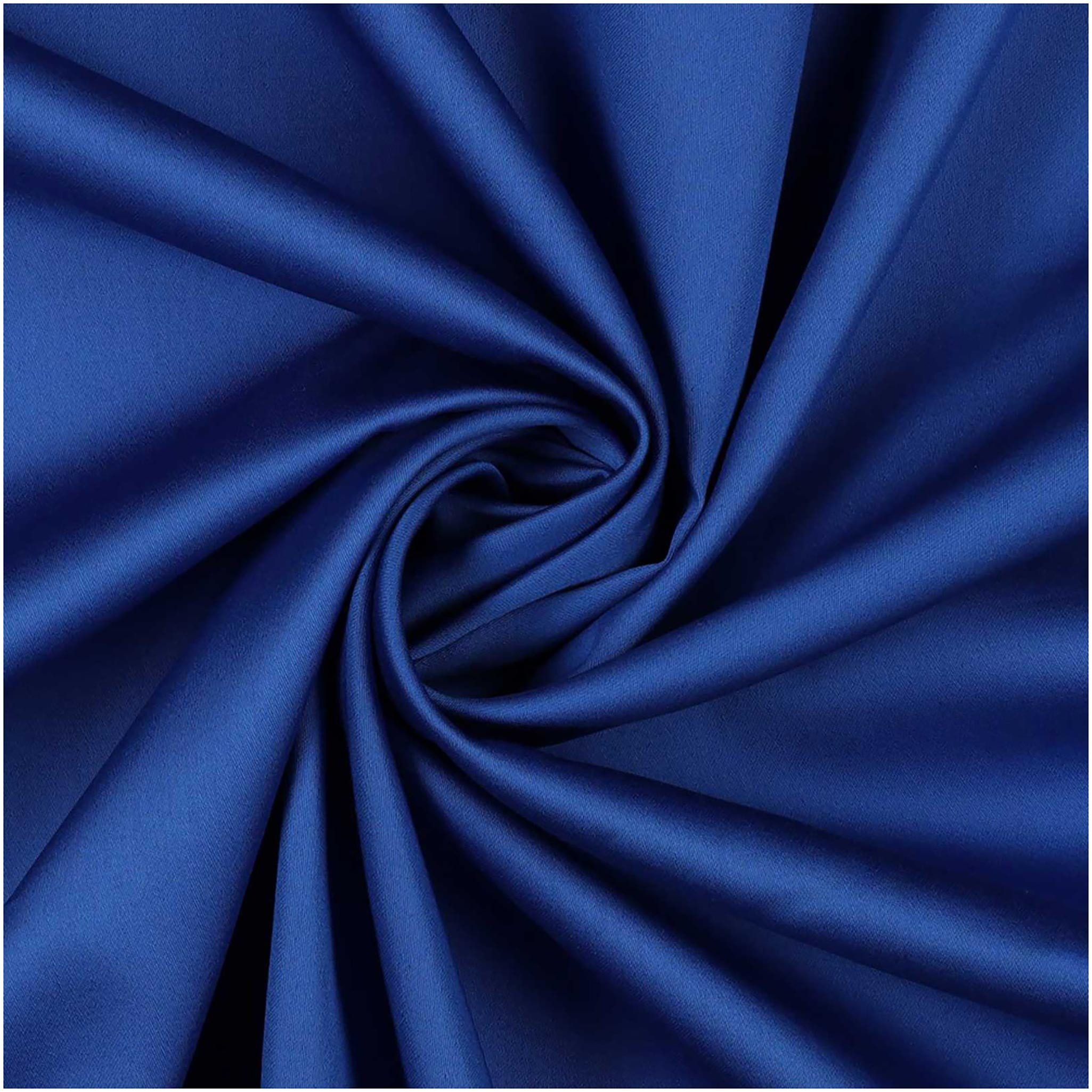 maDDma Stoff 0,5m Baumwollstoff mit Satinoptik ab 50x150cm unifarben, königsblau