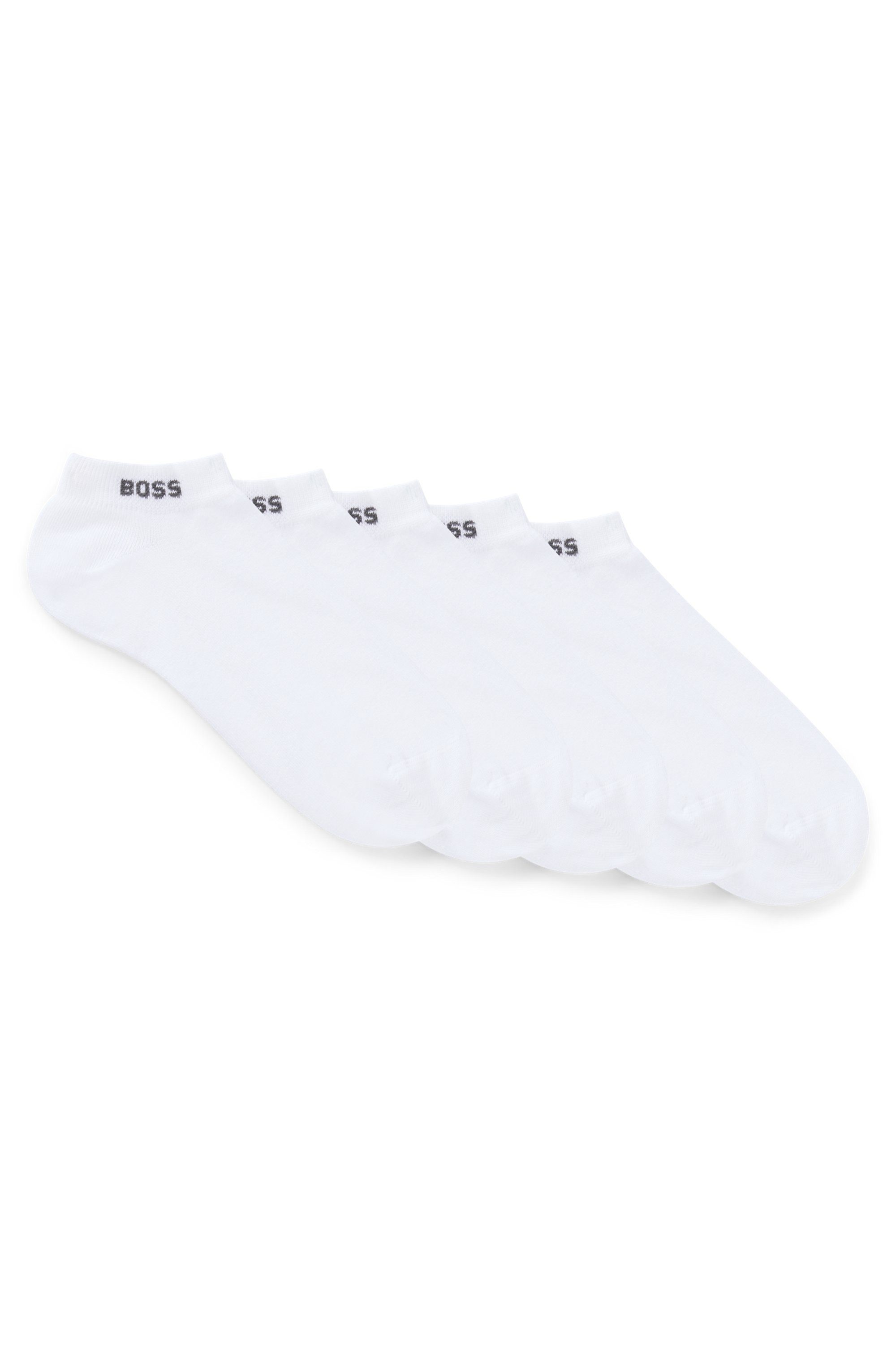 BOSS Sneakersocken 5P AS Logo CC W (Packung, 5-Paar, 5er) mit BOSS-Logoschriftzug. Reduzierter Preis € 25,99. Unverbindliche Preisempfehlung € 29,95, (€ 5,20 pro 1 Paar)