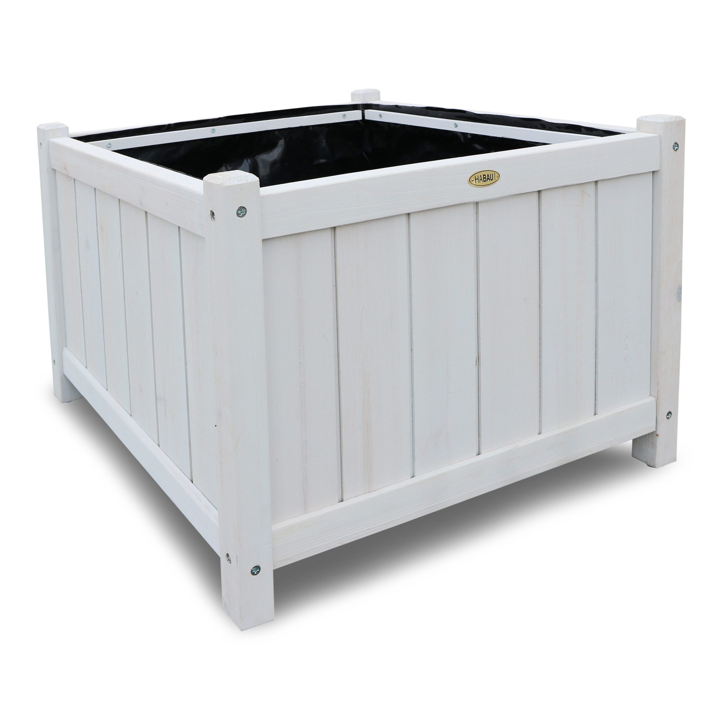 HABAU Blumenkasten (B46 x T46 x H35 cm), mit passgenauer Pflanzfolie günstig online kaufen