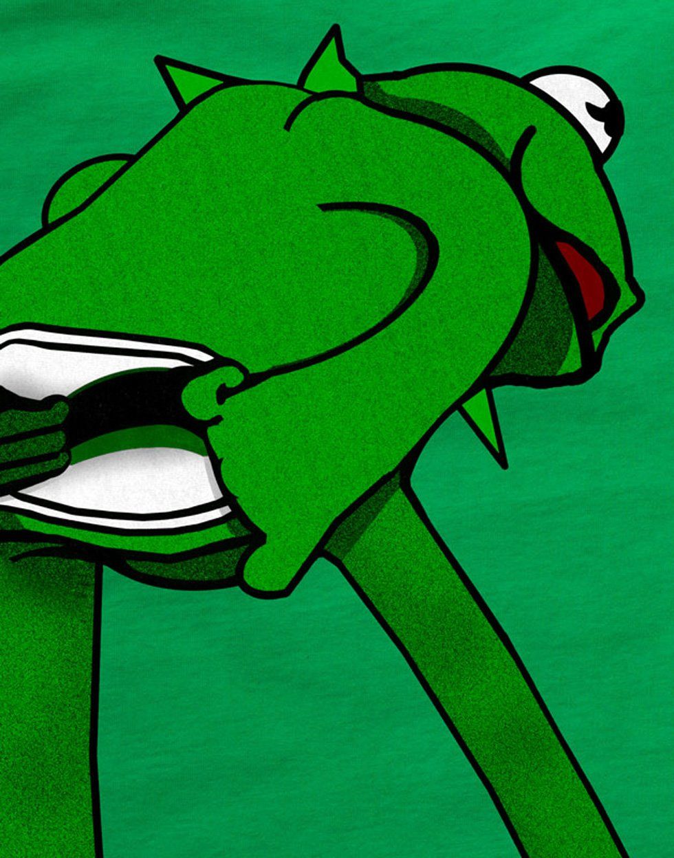 style3 T-Shirt Kermit Frosch handpuppe sesamstraße günstig online kaufen