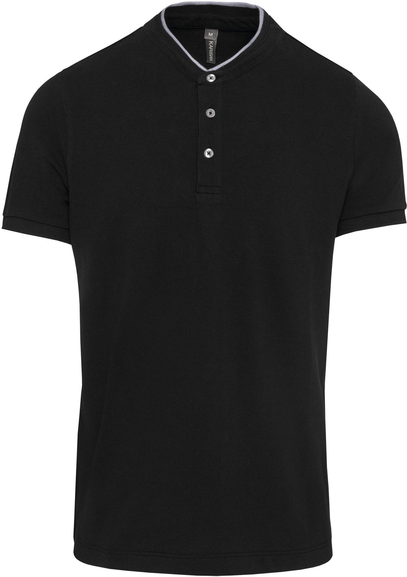 Poloshirt Kurzarm-Polohemd für Herren mit Maokragen