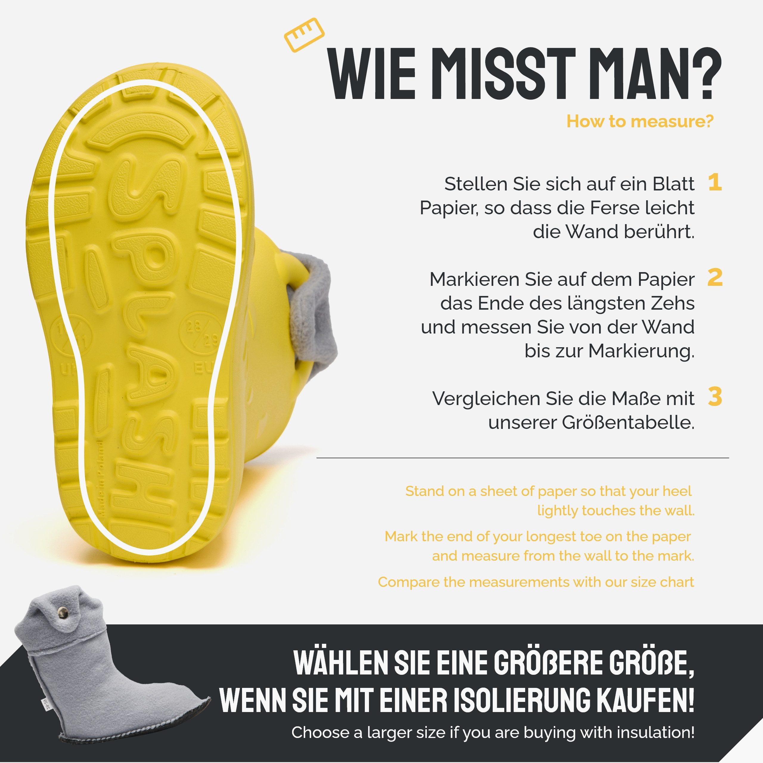 Ladeheid x Camminare Kinder aus leichtem EVA warm gefüttert mit Griff LA-CA-21 Gummistiefel