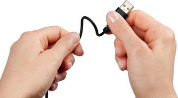 Hama Micro-USB-Kabel, vergoldet, verdrehsicher, Schwarz, 0,75 m USB-Kabel USB-Kabel, USB Micro-B, USB Typ A, Micro-USB, (750 cm)