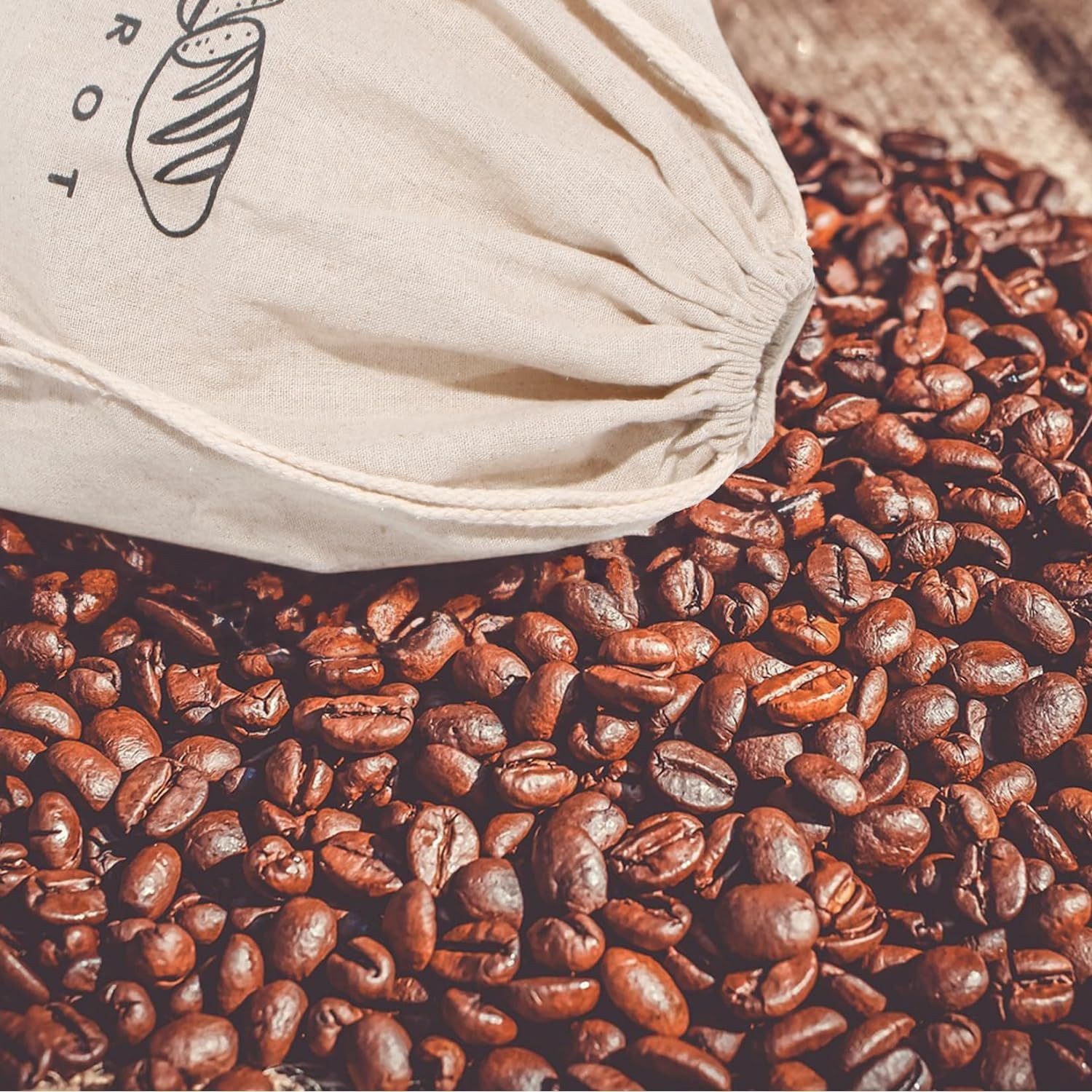 Zedelmaier Brottasche Brotbeutel Leinenbeutel für Brot, (2-tlg), frisch halten