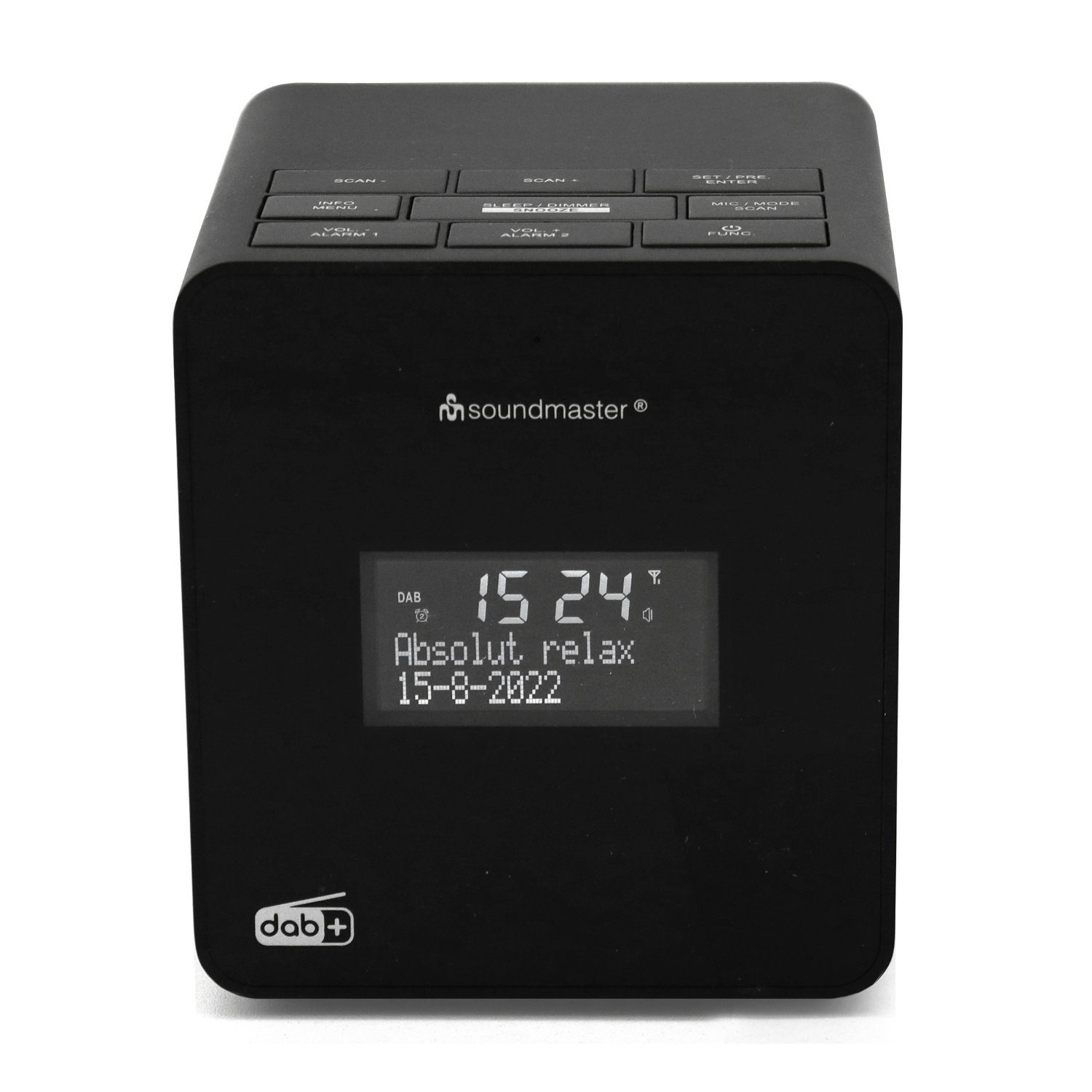 Soundmaster UR109SW Radiowecker Wecker DAB+ UKW AUX-IN USB Laden Aufnahmefunktion Uhrenradio (Wecker, eigene Töne, Radiowecker, Uhrenradio, DAB+, automatische Zeit)