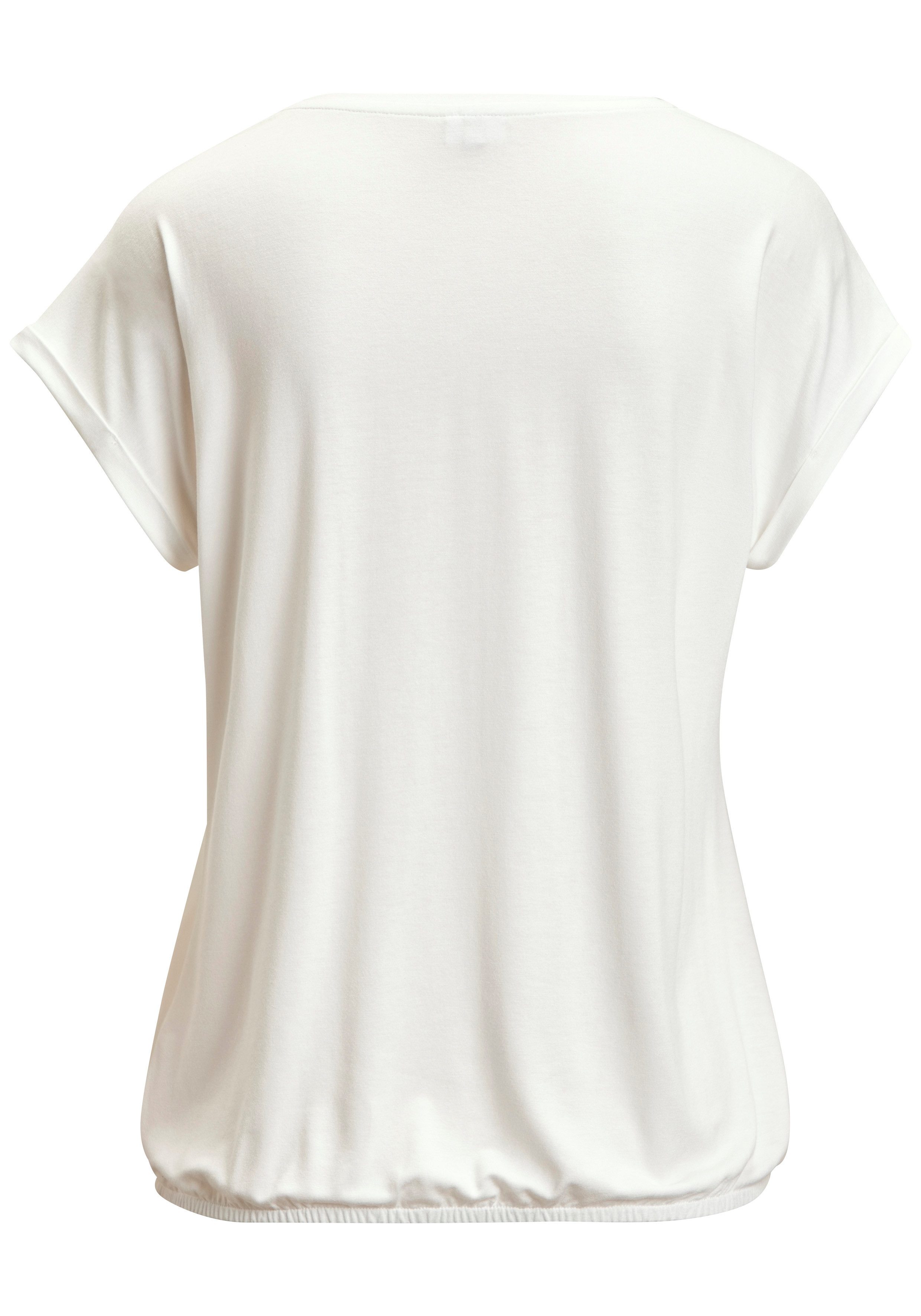 Vivance by Lascana Kurzarmshirt mit floralem Print aus elastischem Viskose Jersey, sommerlicht leicht