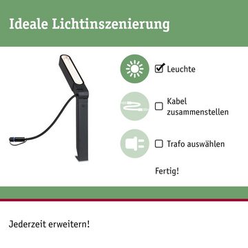 Paulmann LED Gartenstrahler Plug & Shine LED Spot Ito in Anthrazit 6W 450lm IP65 518mm, keine Angabe, Leuchtmittel enthalten: Ja, fest verbaut, LED, warmweiss, Außenstrahler