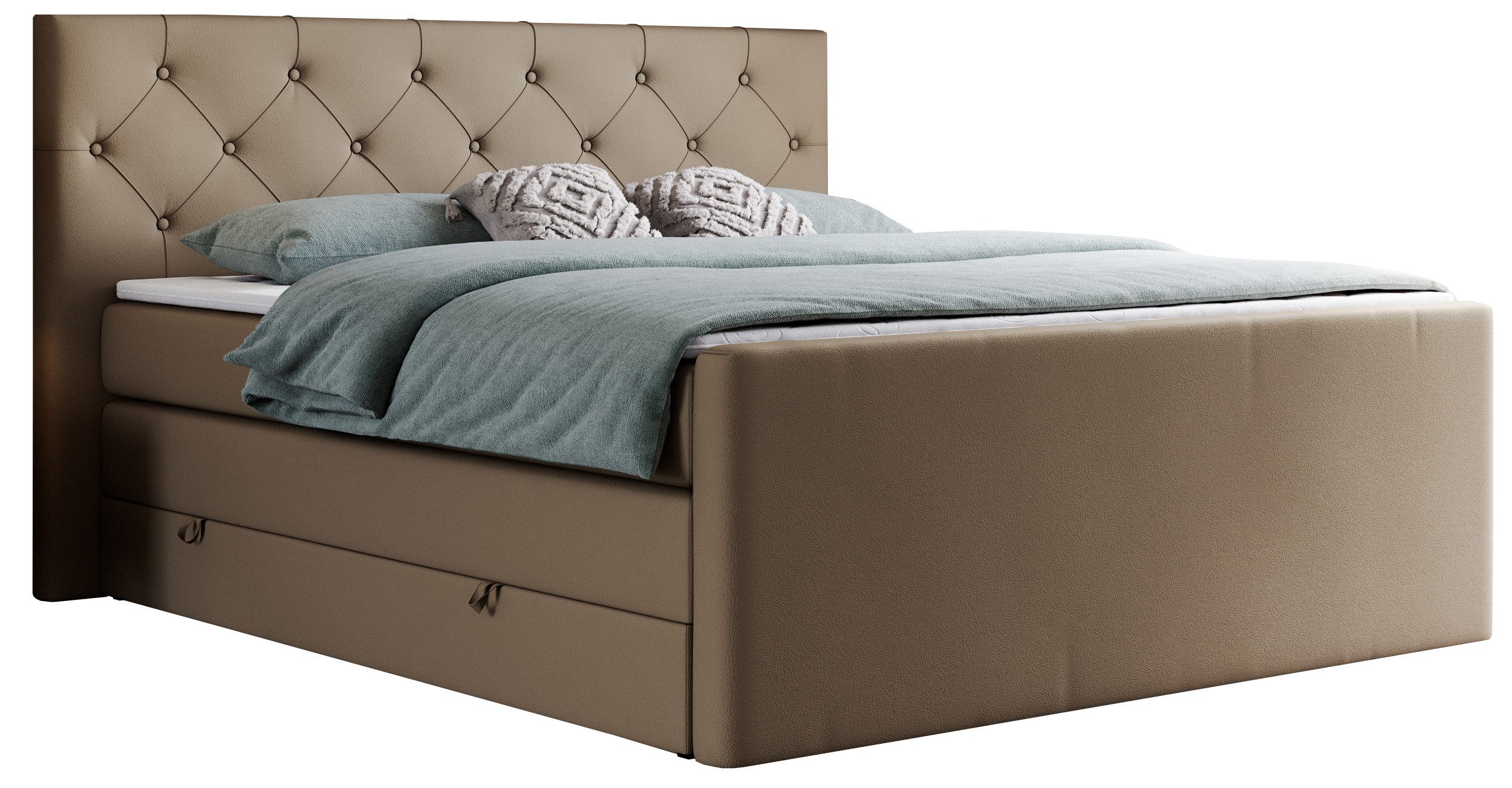 MKS MÖBEL Boxspringbett KING VELEN (T30-Schaum, günstig online kaufen