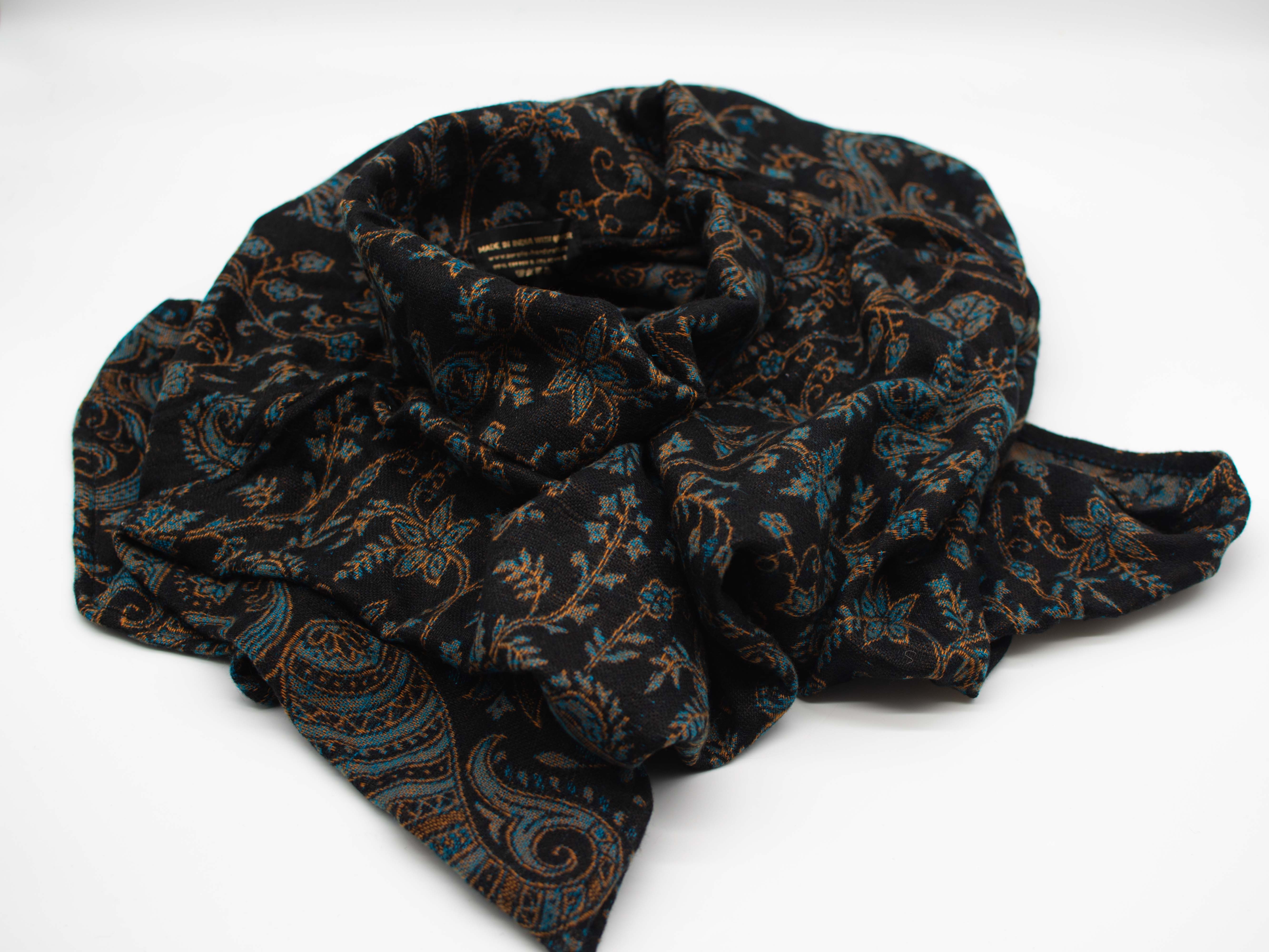 Aurelie Poncho Eleganter Paisley Poncho, für Damen und Herren, mit Stehkragen
