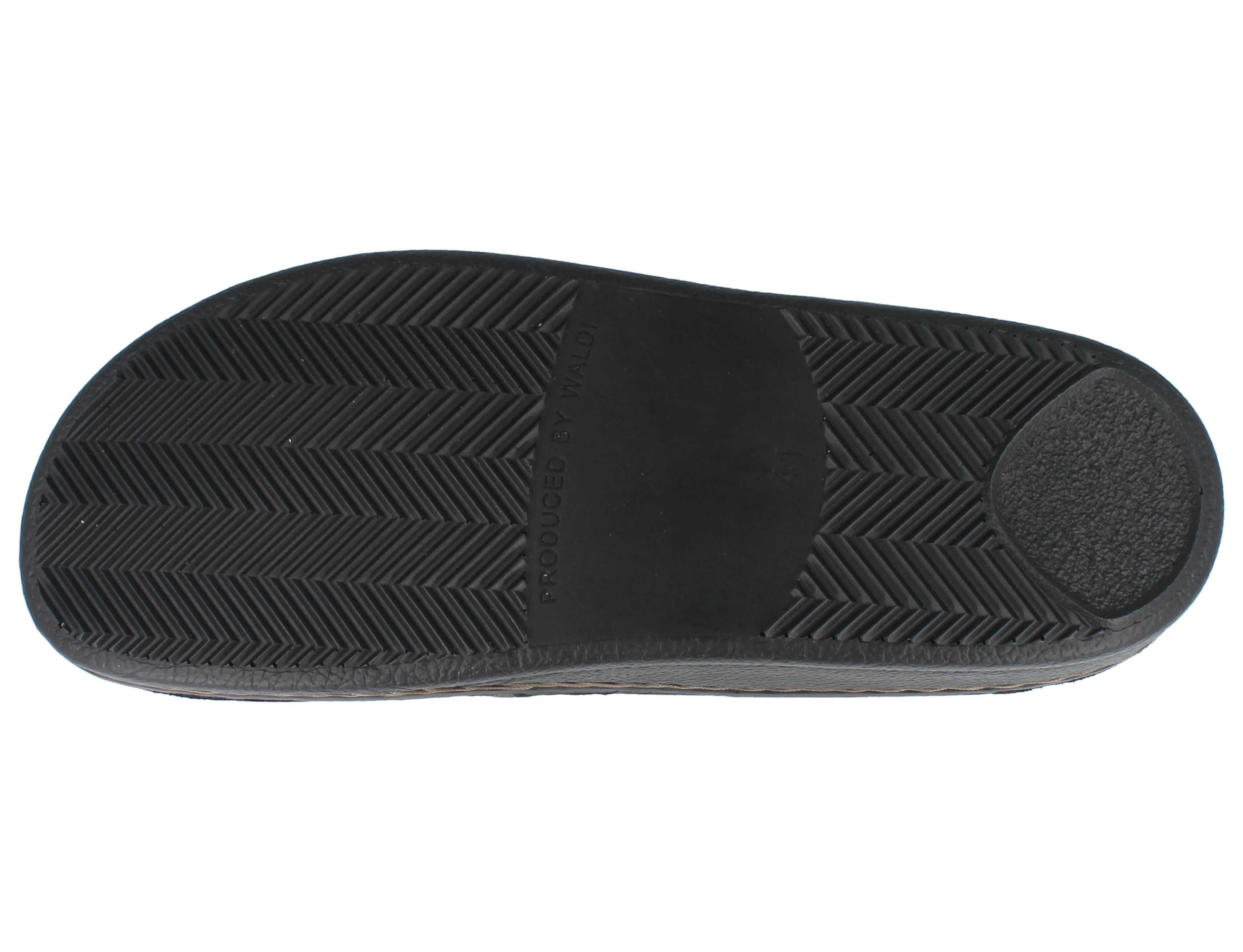 Finn Comfort FINN COMFORT Amalfi Herren Clog braun farngrün genarbtes Glattleder - Hausschuh Wechselfußbett