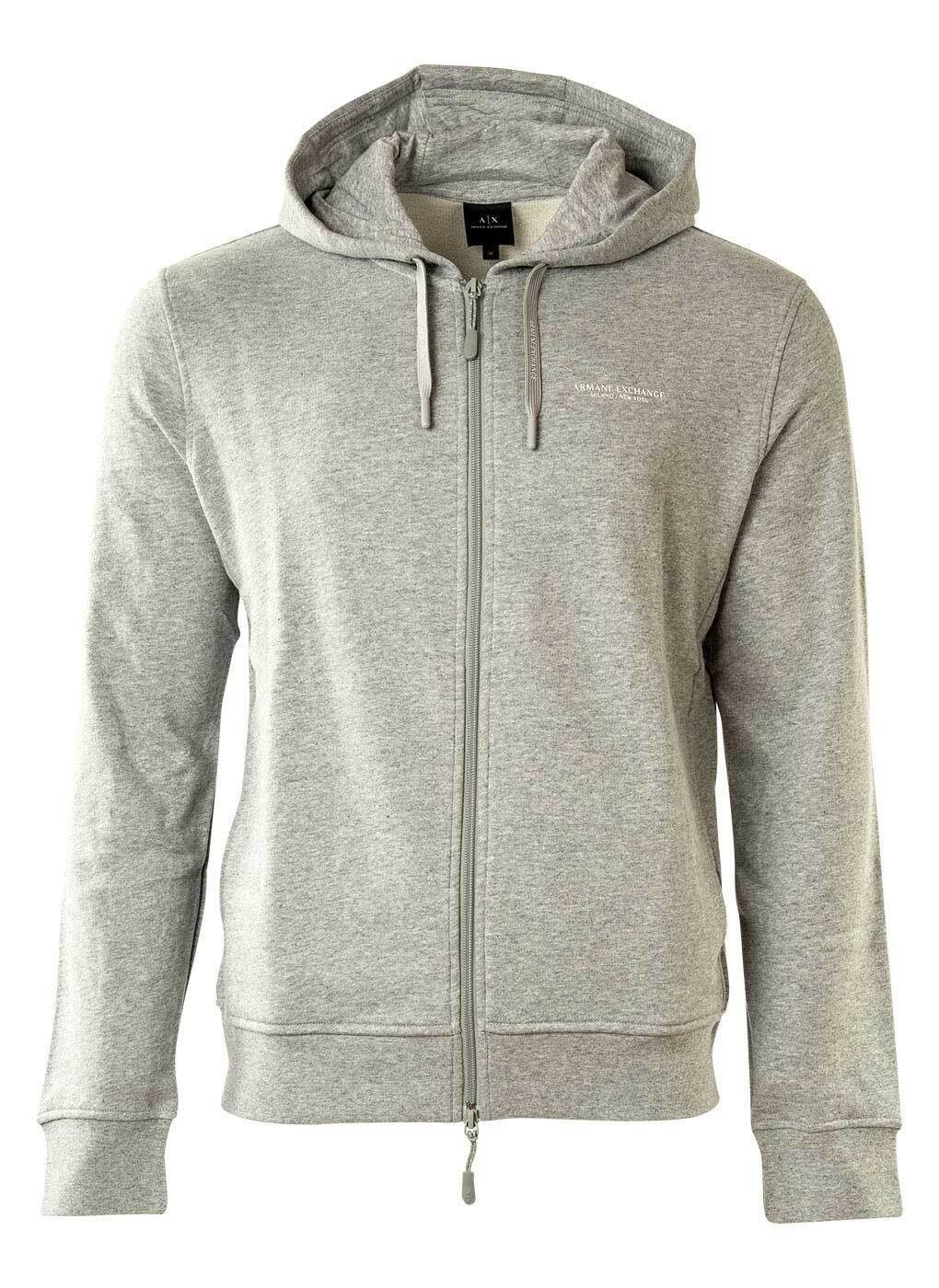 ARMANI EXCHANGE Sweatshirt Herren Sweatshirt - Sweatshirtjacke, Logo Grau