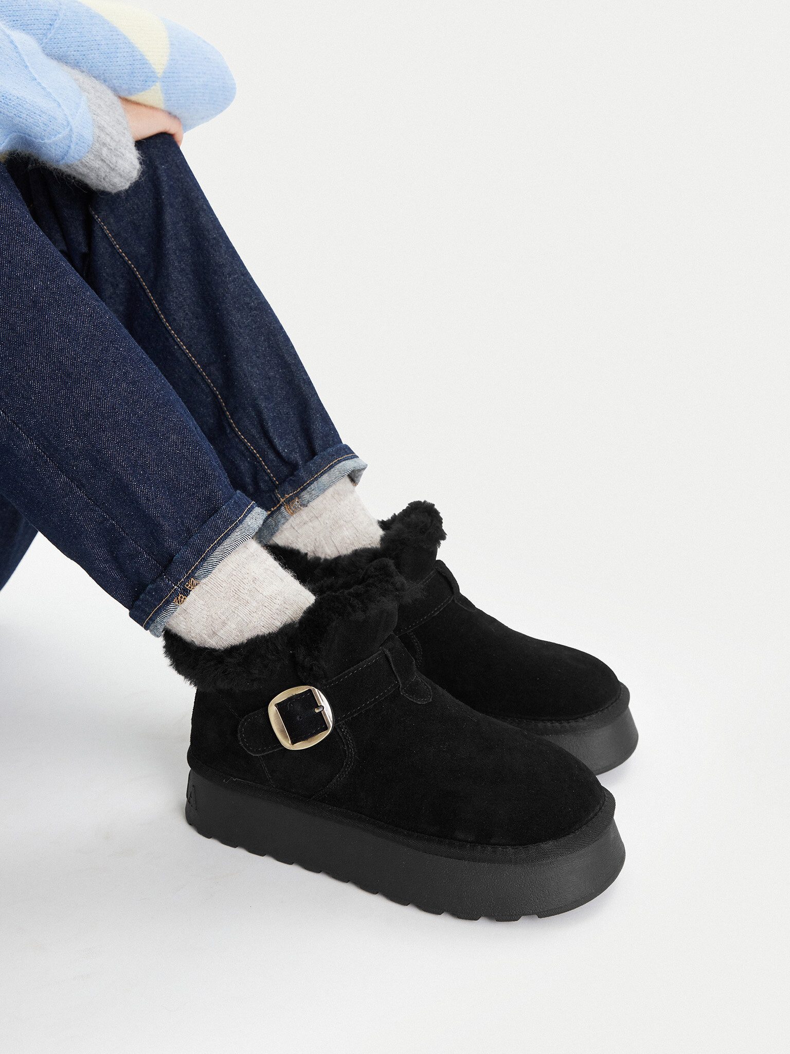 Badura Badura Damen-Schneestiefel Schwarz Badura-EO-CALI-TS6287-01 Schwarz Winterstiefel