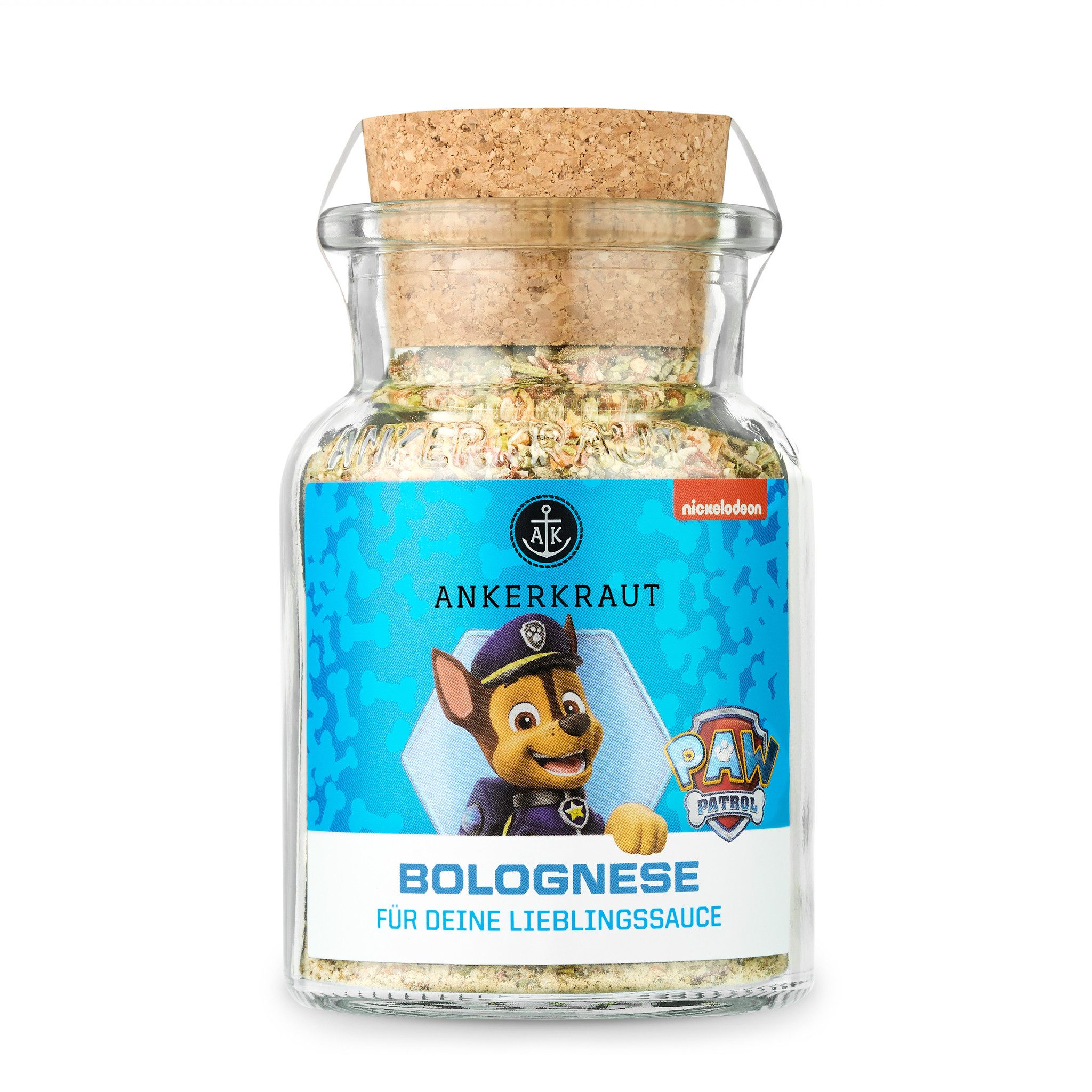 Ankerkraut Gewürz Bolognese (Paw Patrol: Chase), 100g im Korkenglas, Bolognese (Paw Patrol: Chase), 100g im Korkenglas