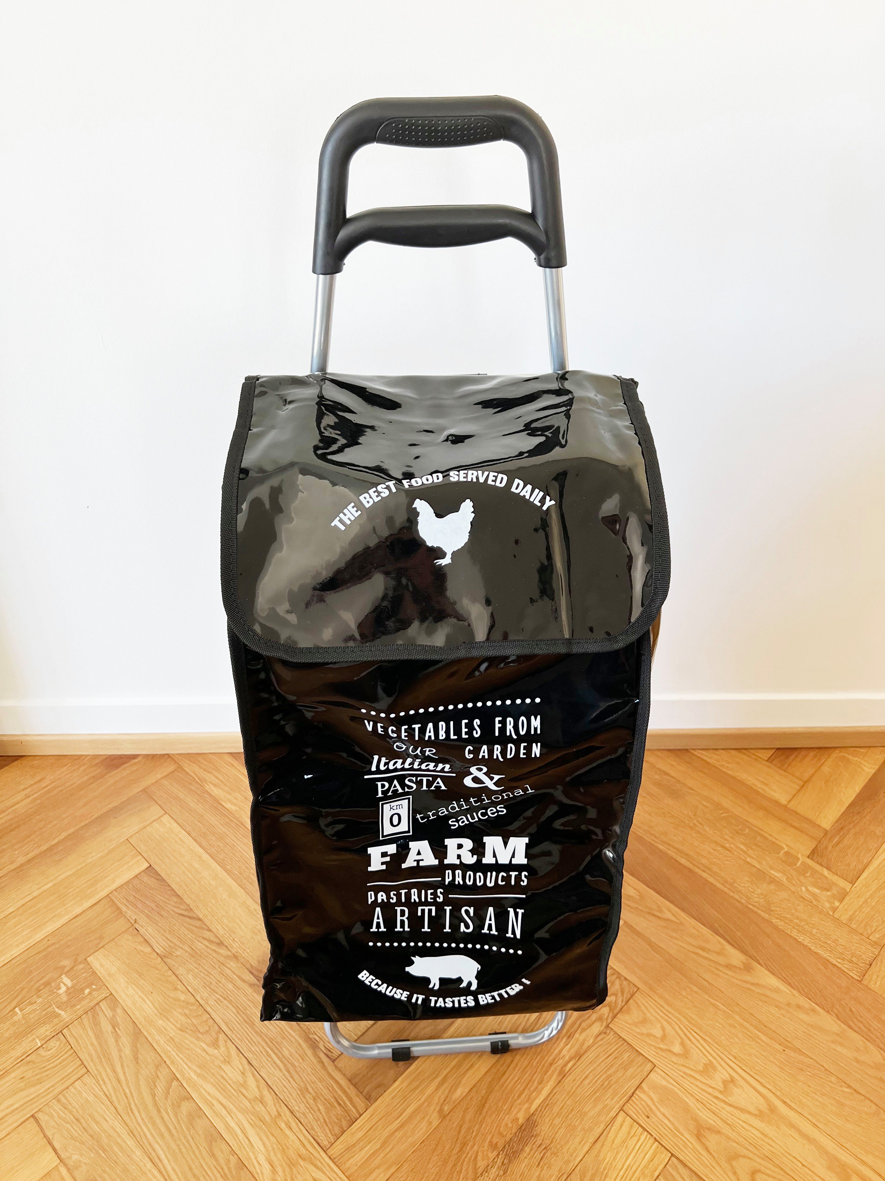ADOB Einkaufstrolley Food, 50 l, geräuscharme Räder, Reissverschlussfach auf Rückseite, leicht