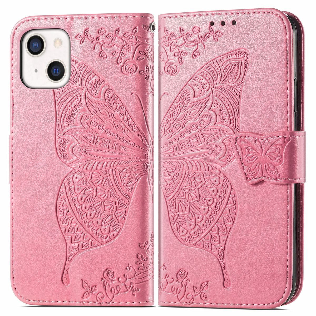 König Design Handyhülle Apple iPhone 13 mini, Schutzhülle Schutztasche Case Cover Etuis Wallet Klapptasche Bookstyle