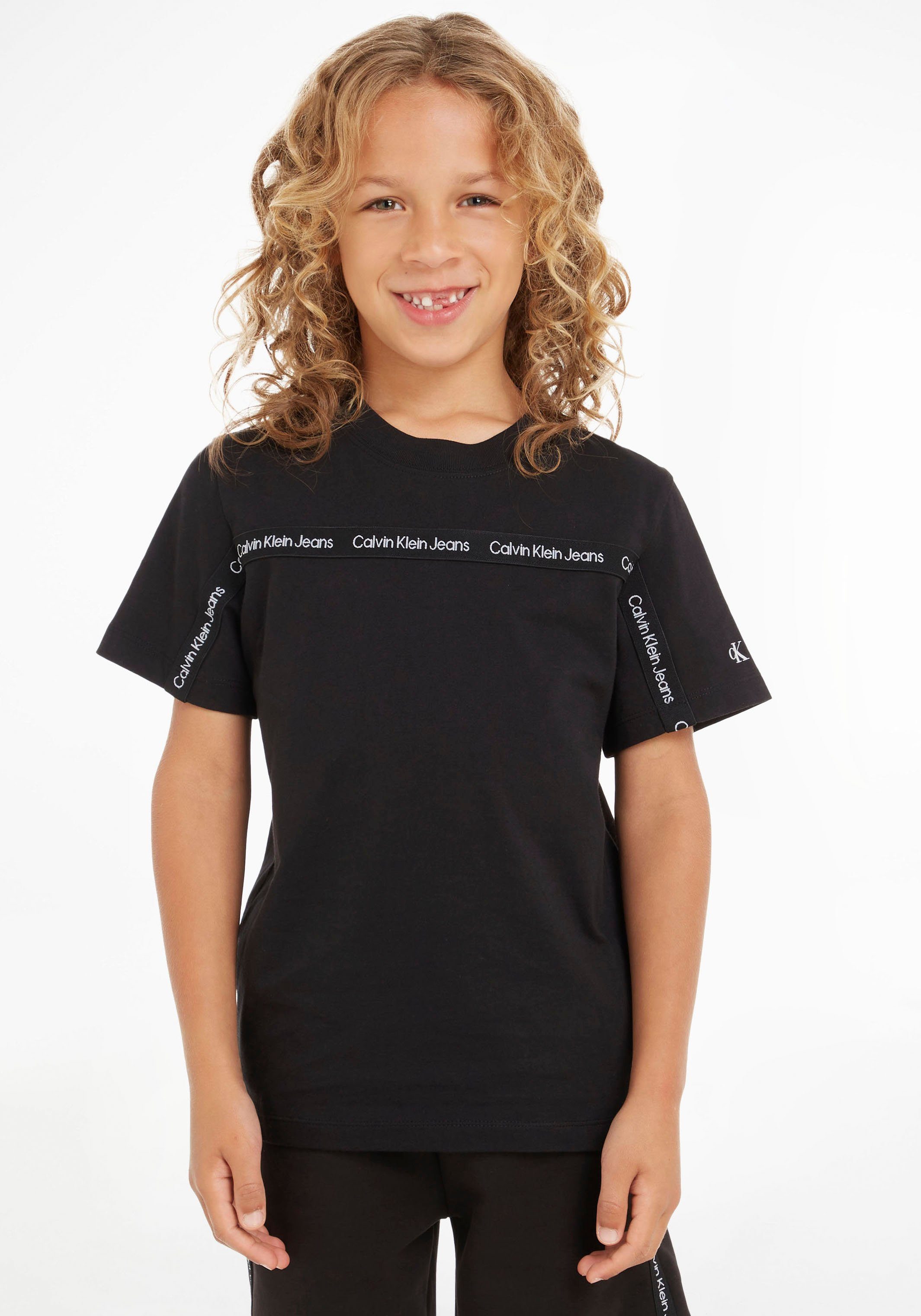 Calvin Klein Jeans T-Shirt CKJ LOGO TAPE T-SHIRT für Jungen | T-Shirts