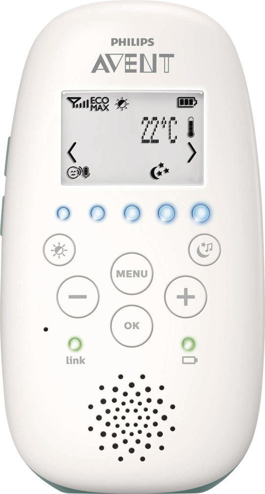 Philips AVENT Babyphone SCD 731/26, Gegensprechfunktion, Nachtruhe-Modus
