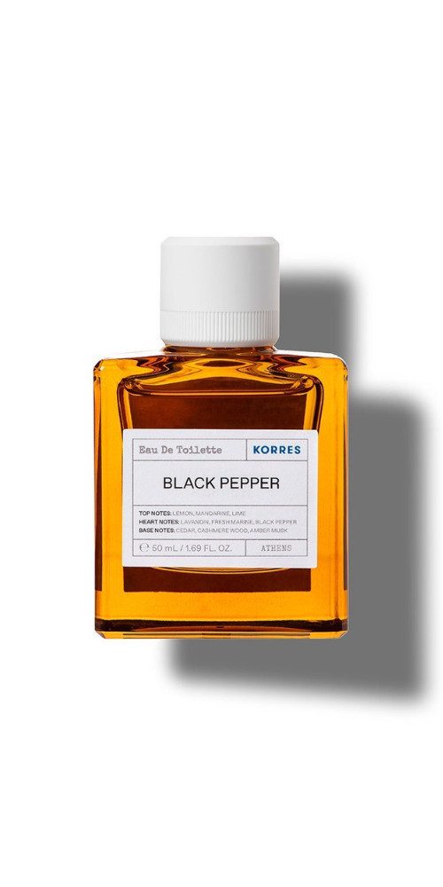 Korres Eau de Toilette Black Pepper 50ml, Griechische Tradition und moderne Wissenschaft