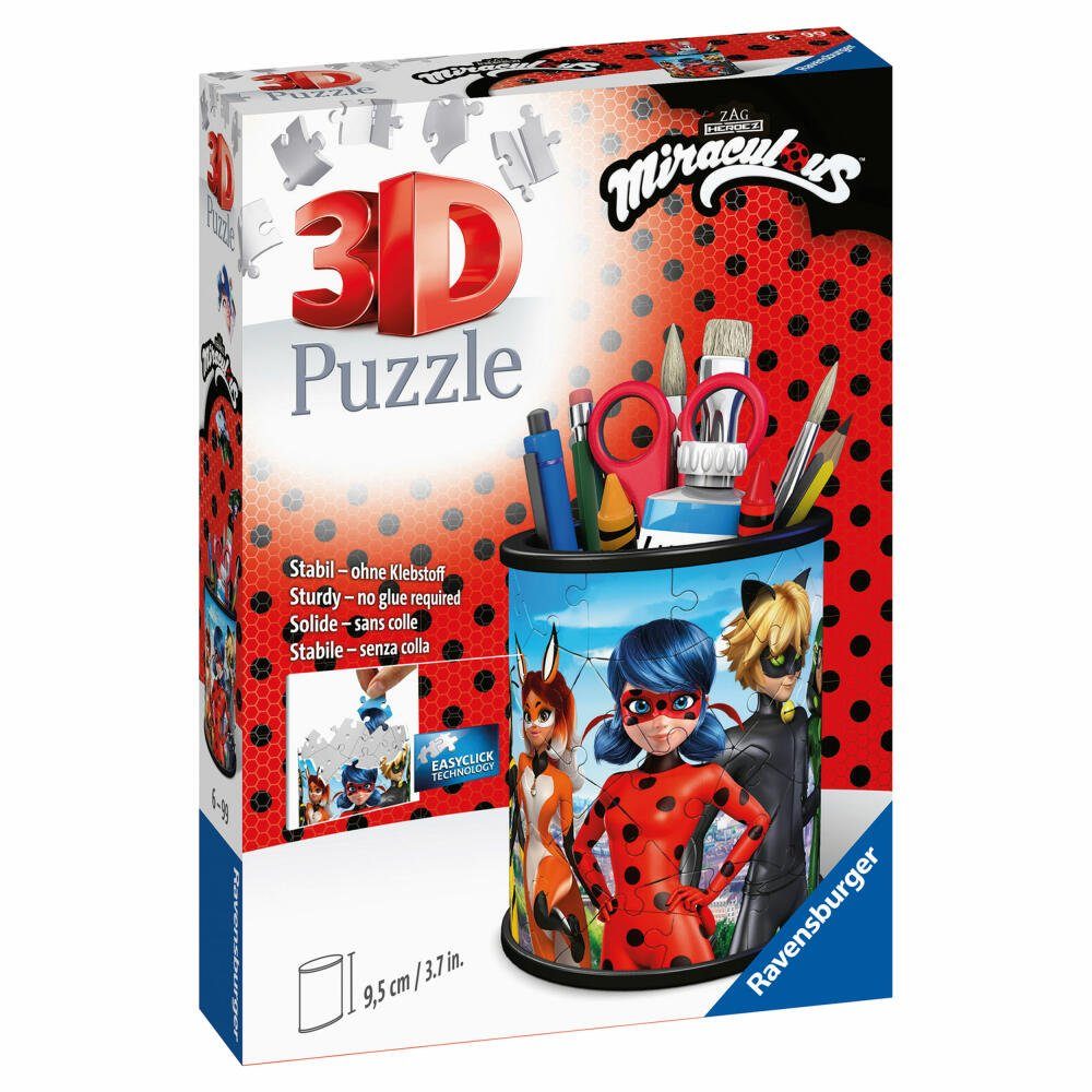 Ravensburger 3D-Puzzle Utensilo Miraculous, Puzzleteile