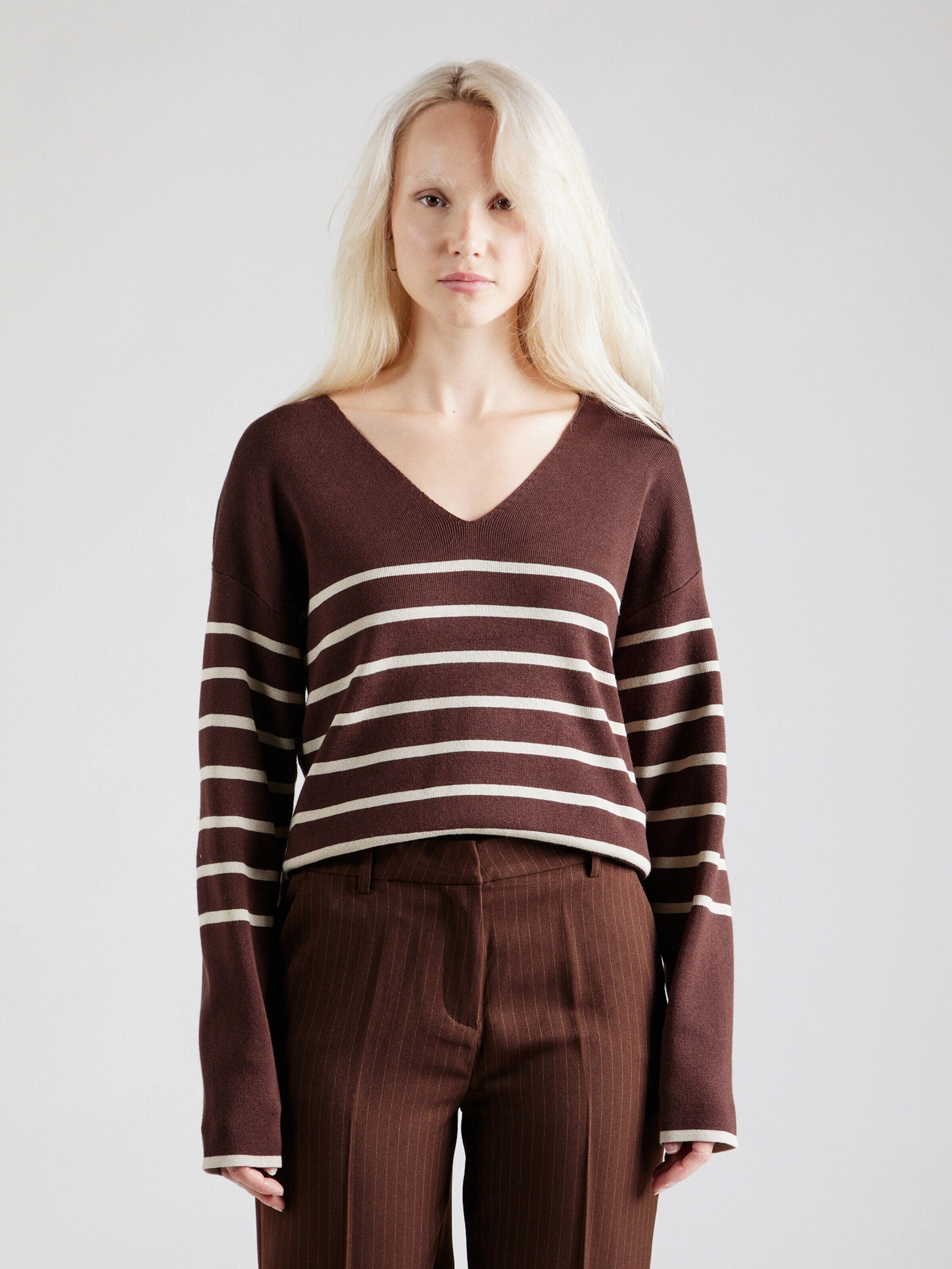 Vila Strickpullover VIOstria (1-tlg) Plain/ohne Details
