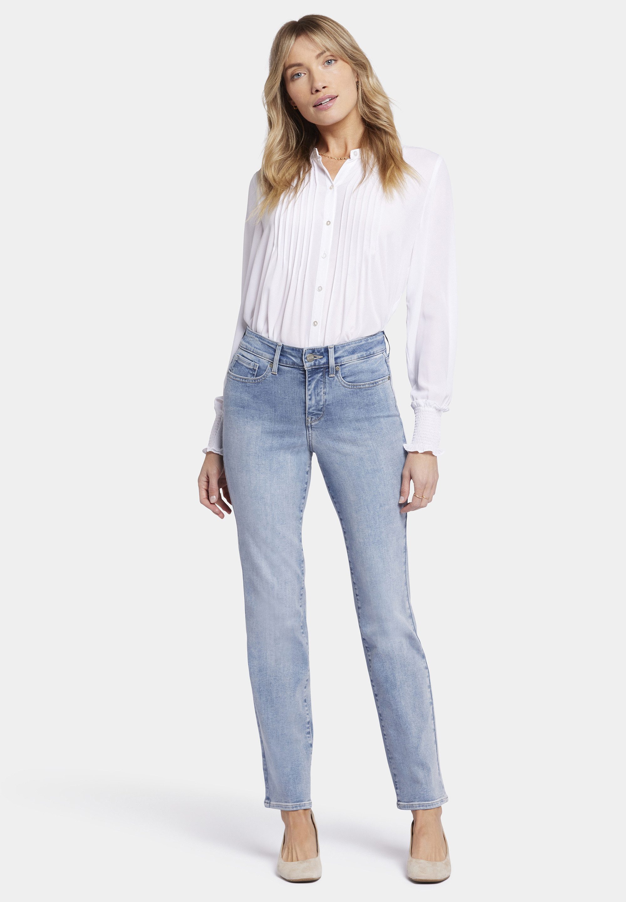 NYDJ Straight-Jeans Ellison Straight Schlankmachende Passform