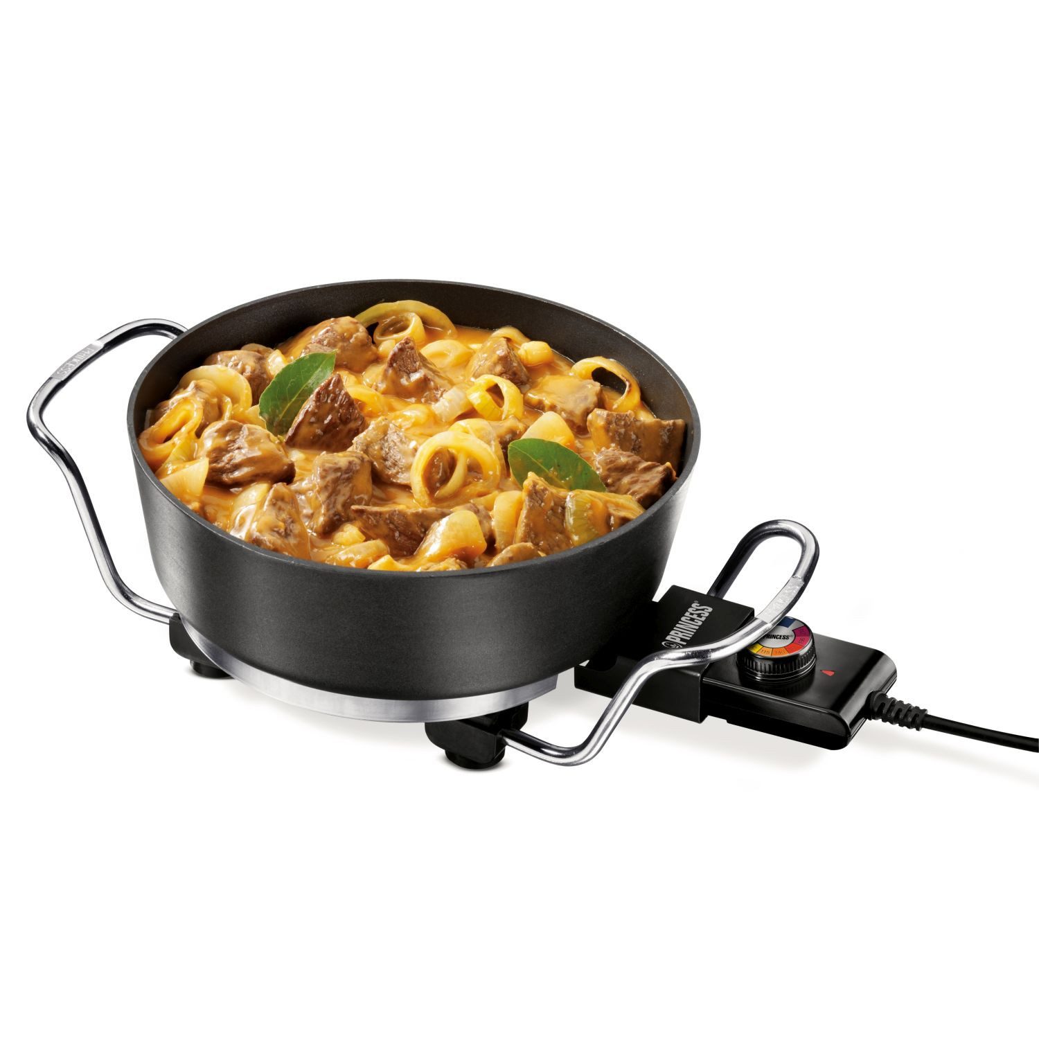 PRINCESS Elektrische Pfanne Princess 162367 Multi Wonder Chef Pro – Elektro-Multikocher – Vielseit, 1800 W, Ø 35 cm - Glasdeckel