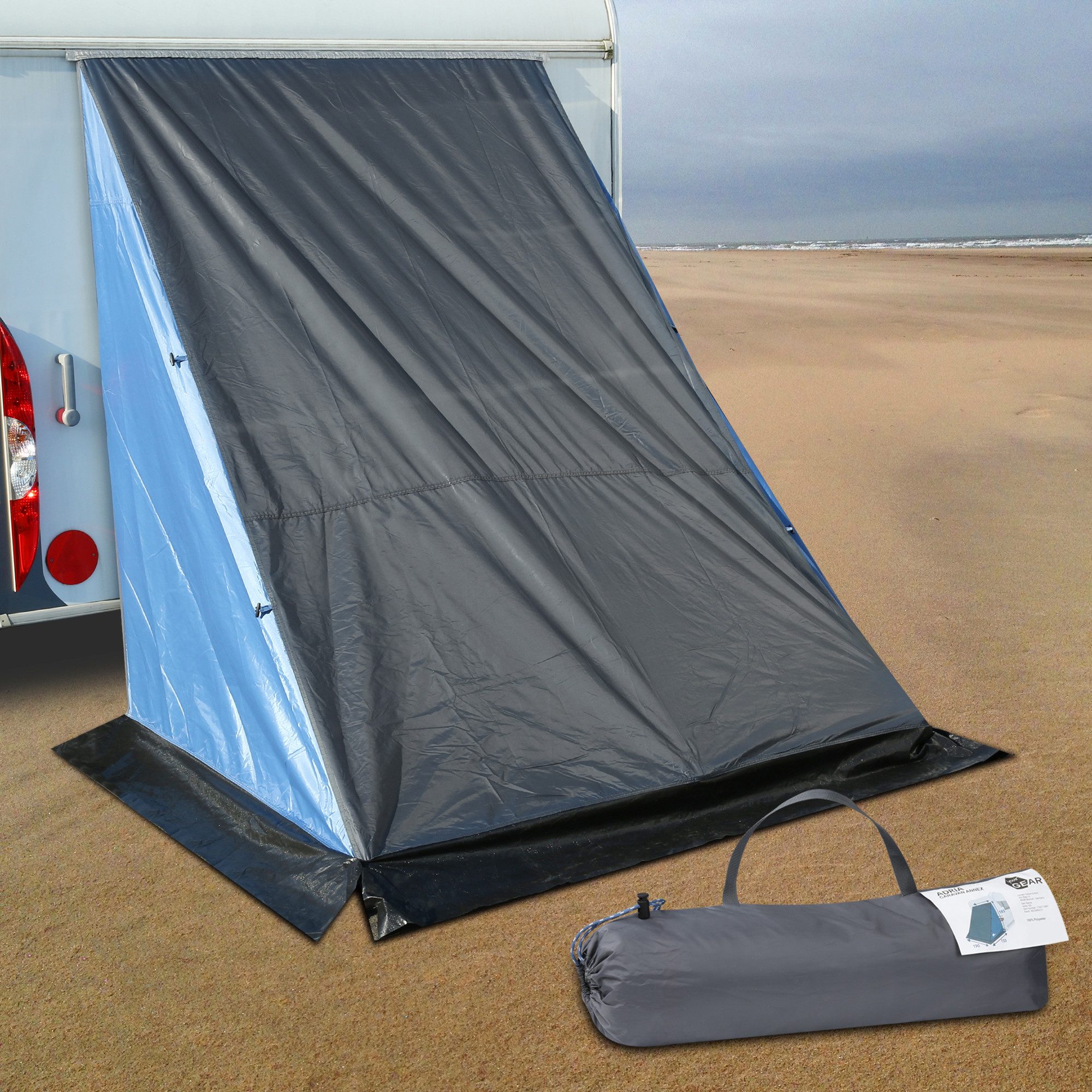 yourGEAR Vorzelt your GEAR Adria 180 Caravan Heckzelt, Geräte / Lagerzelt für Wohnwagen, Personen: 0
