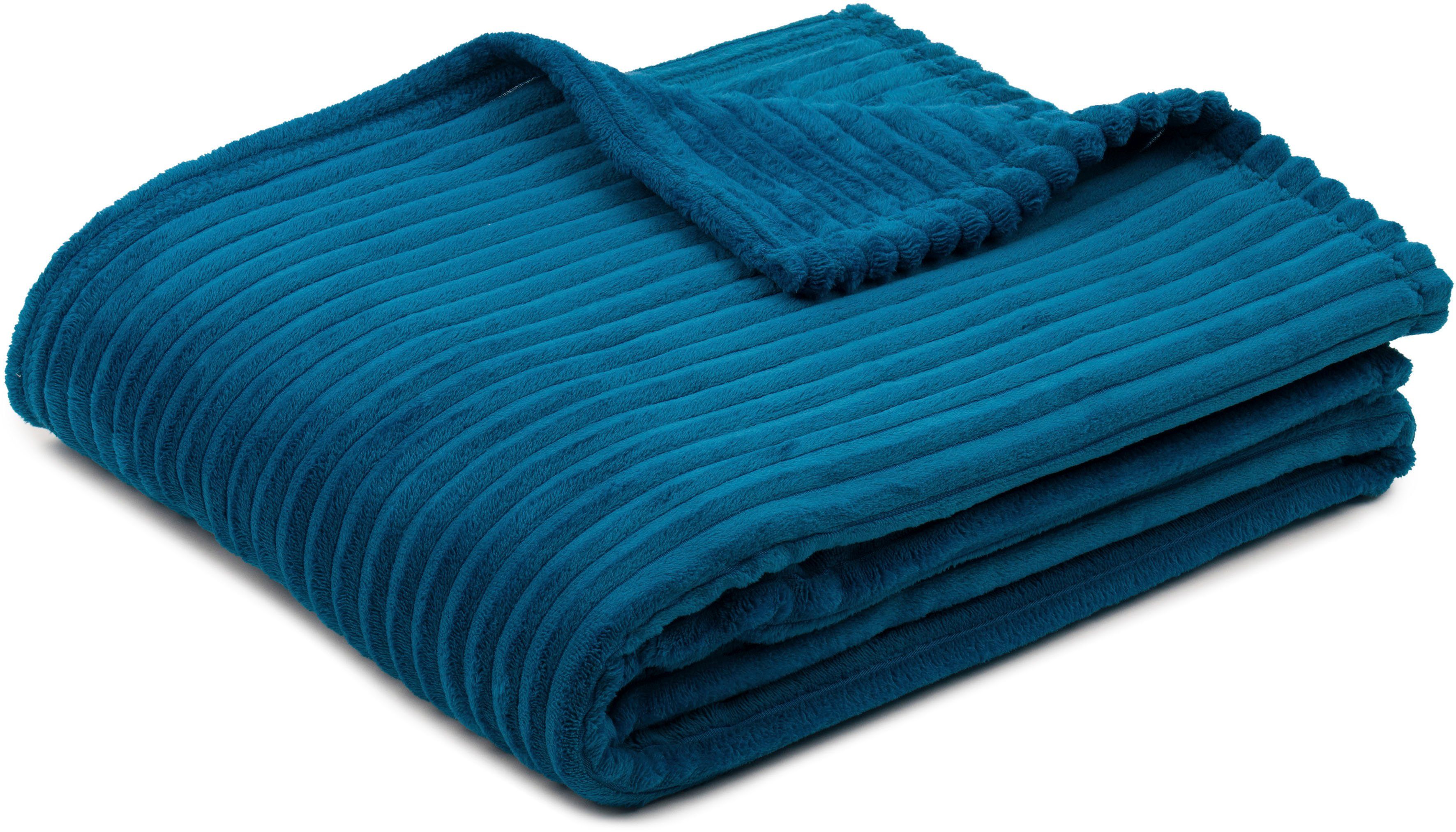 Wohndecke Feincord Kuscheldecke, Gözze, flauschig weich günstig online kaufen