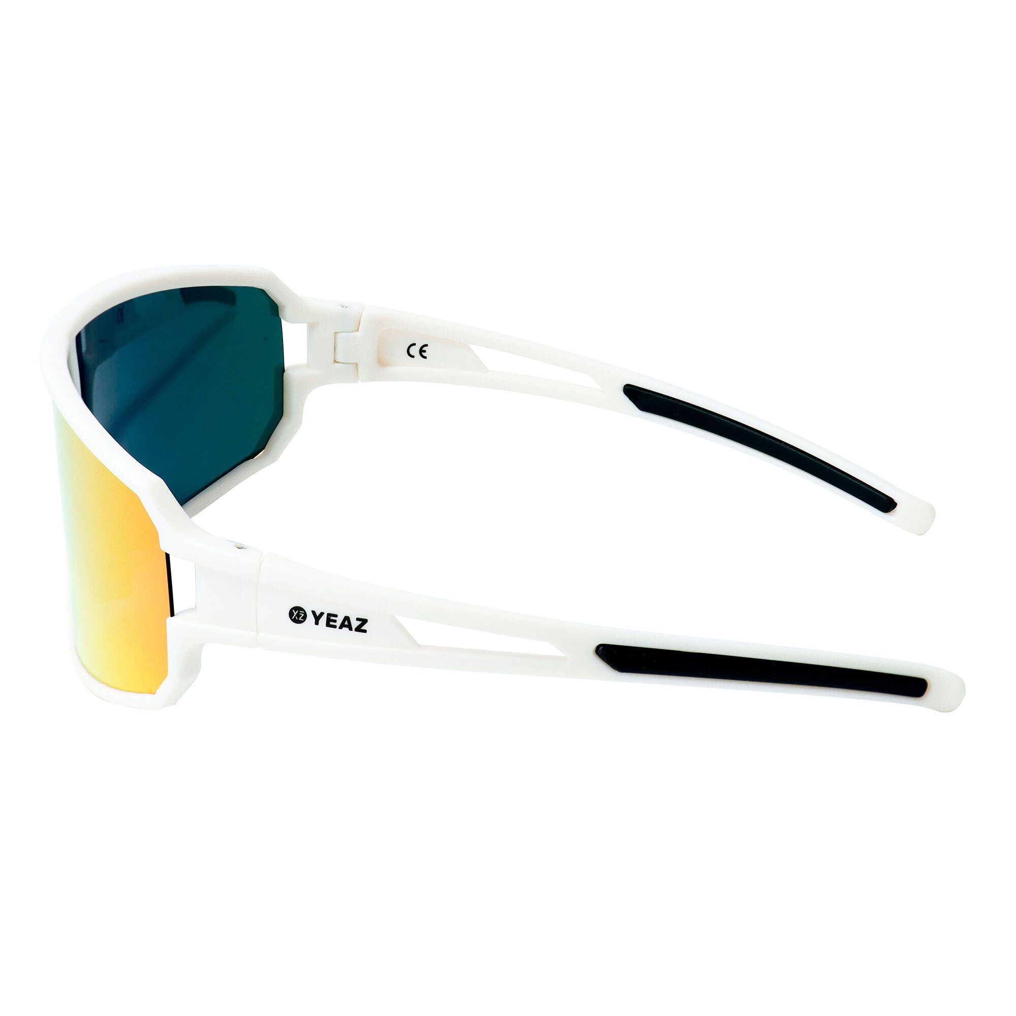 YEAZ Sportbrille SUNWAVE sport-sonnenbrille creme white/pink, Guter Schutz bei optimierter Sicht