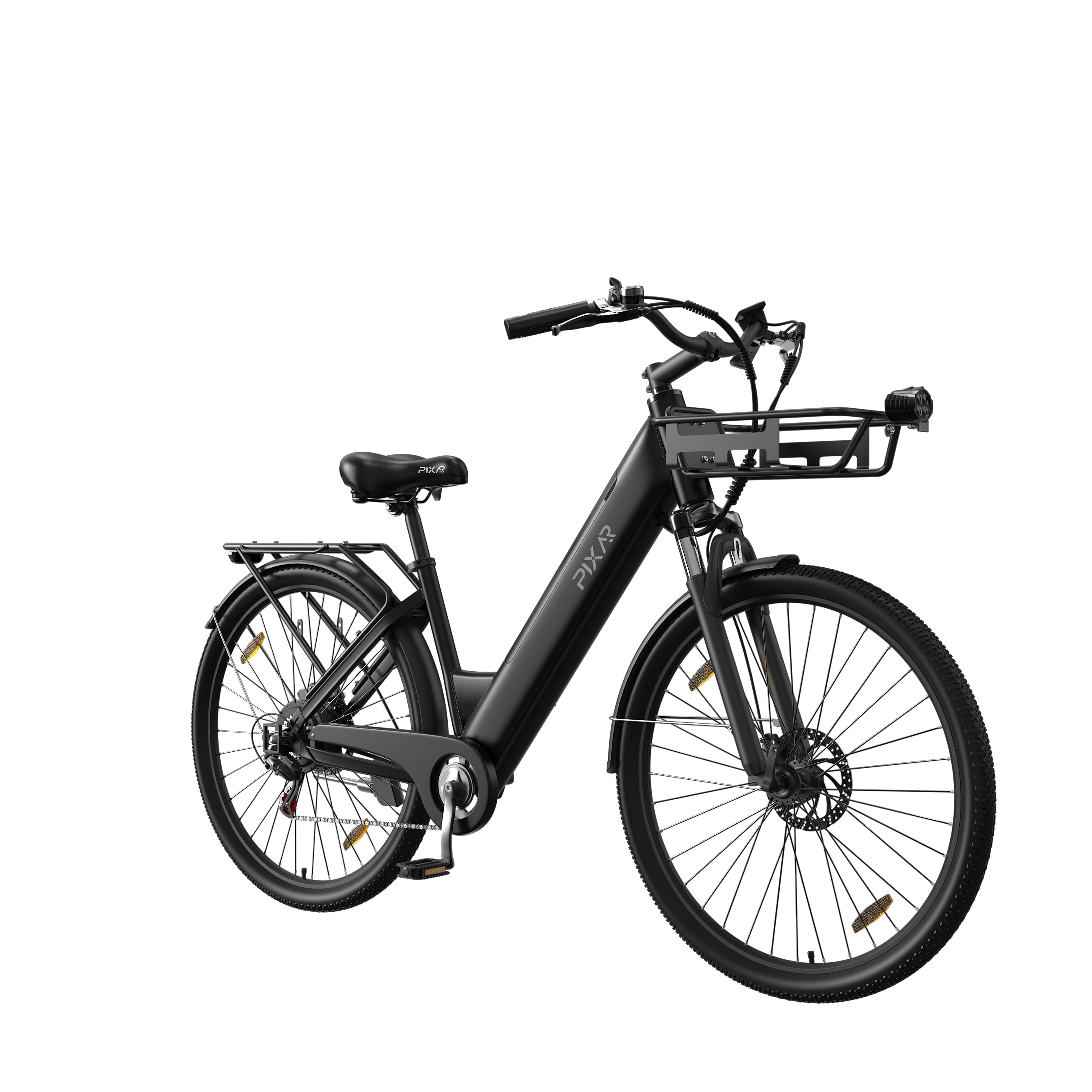 PIXAR E-Bike Pedelec 28 Zoll Citybike 36V 13Ah Akku 250W Motor bis 25 kmh Shimano, 7 Gang, Heckmotor, 468 Wh