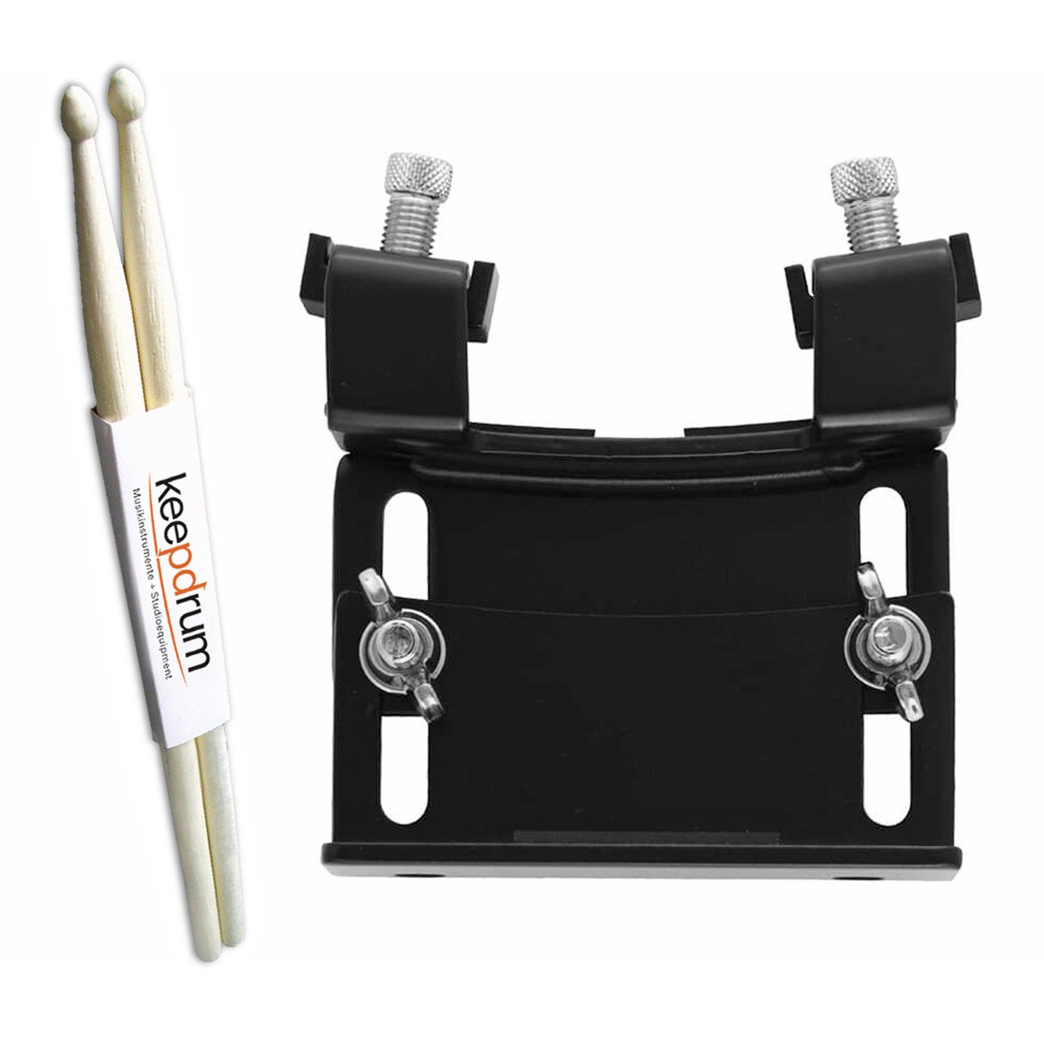 Dixon Schlagzeug Dixon Bass Drum Riser PA-BDPM mit Schlagzeugstöcken,Bass Drum Riser, Vorteils-Set mit Drumsticks