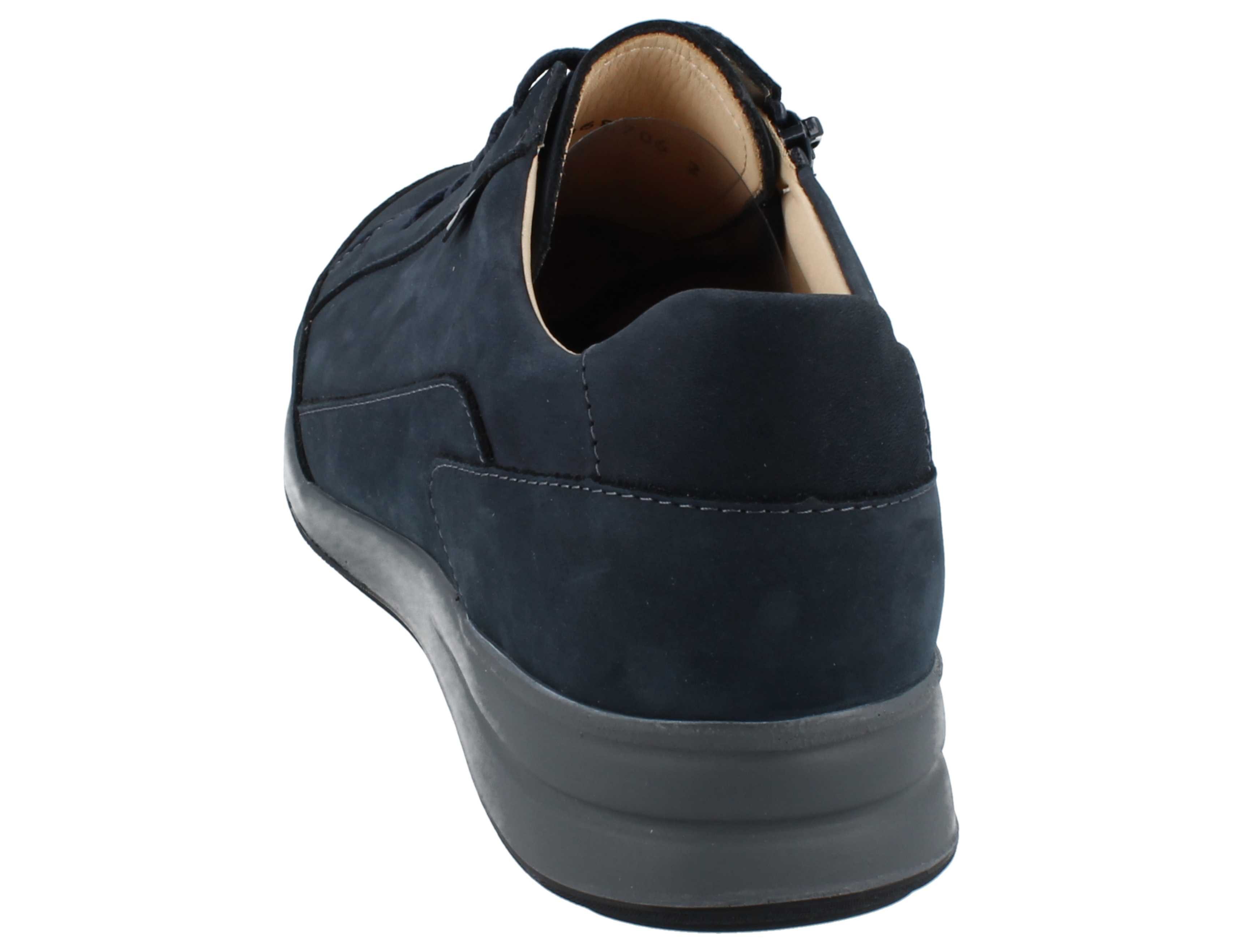 Finn Comfort FINN COMFORT Prato Damen Halbschuhe dunkelblau Nubukleder - Größe: UK Schnürschuh Wechselfußbett
