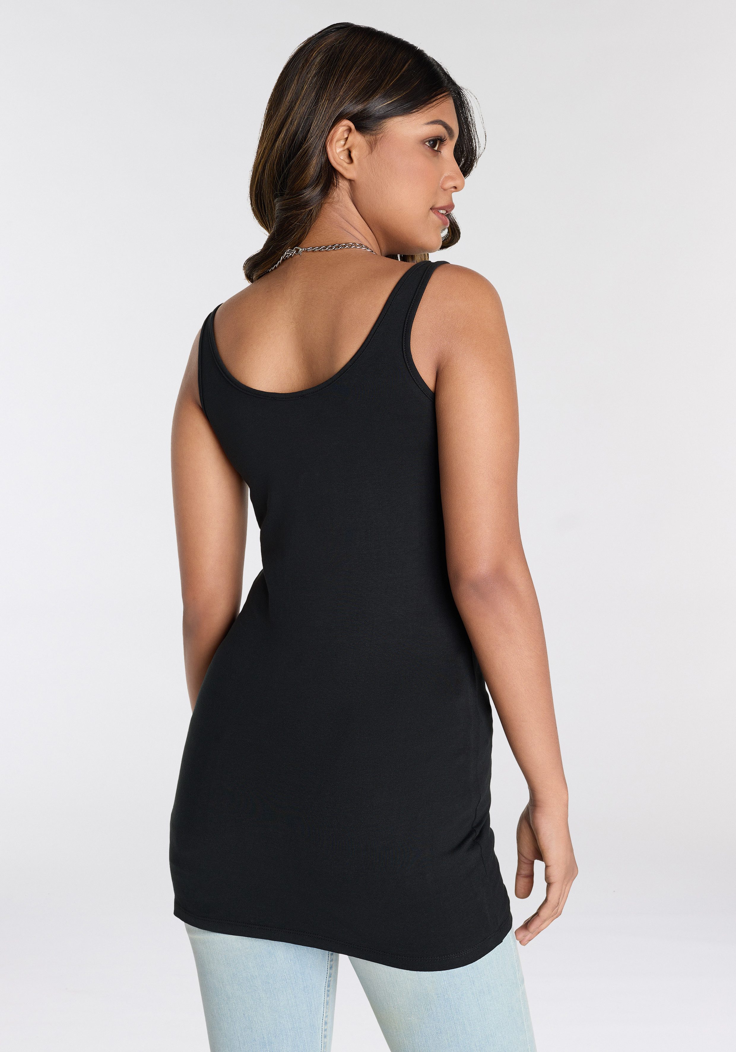 Laura Scott Longtop (2-er Pack) mit Stretchanteil