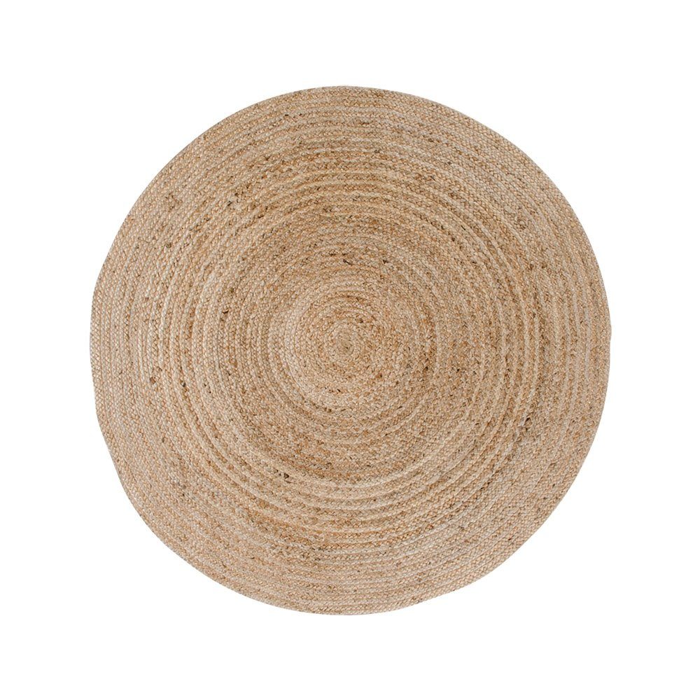 House Nordic Teppich Broom Teppich Ø120 cm, Naturjute., Höhe: 1 mm