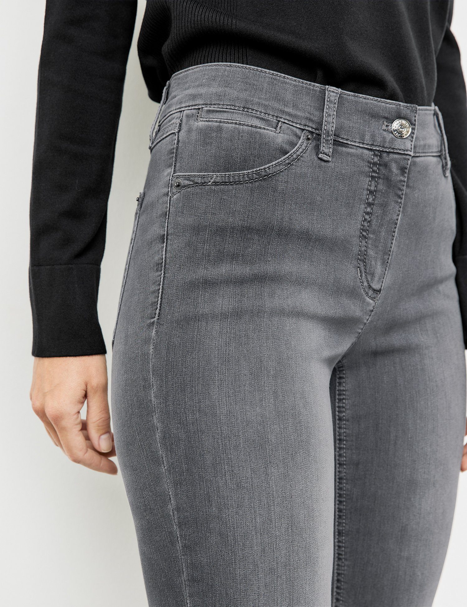 Stretch-Jeans 5-Pocket Jeans WEBER Best4me Anthra use GERRY Denim mit Skinny