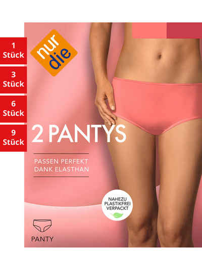 Nur Die Panty Basic Damen (1er/3er/6er/9er Pack, 6-St) Panty unter-hose unter-wäsche
