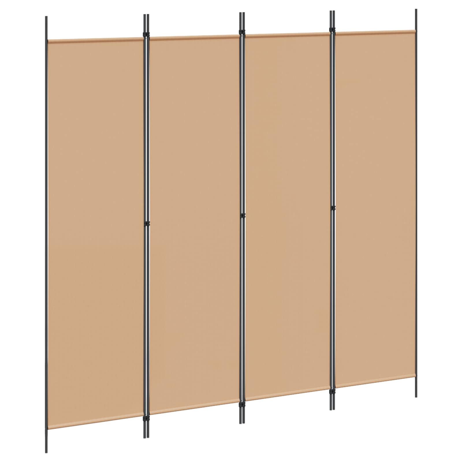 vidaXL Raumteiler Raumteiler Polyester Stahl, 1-tlg.