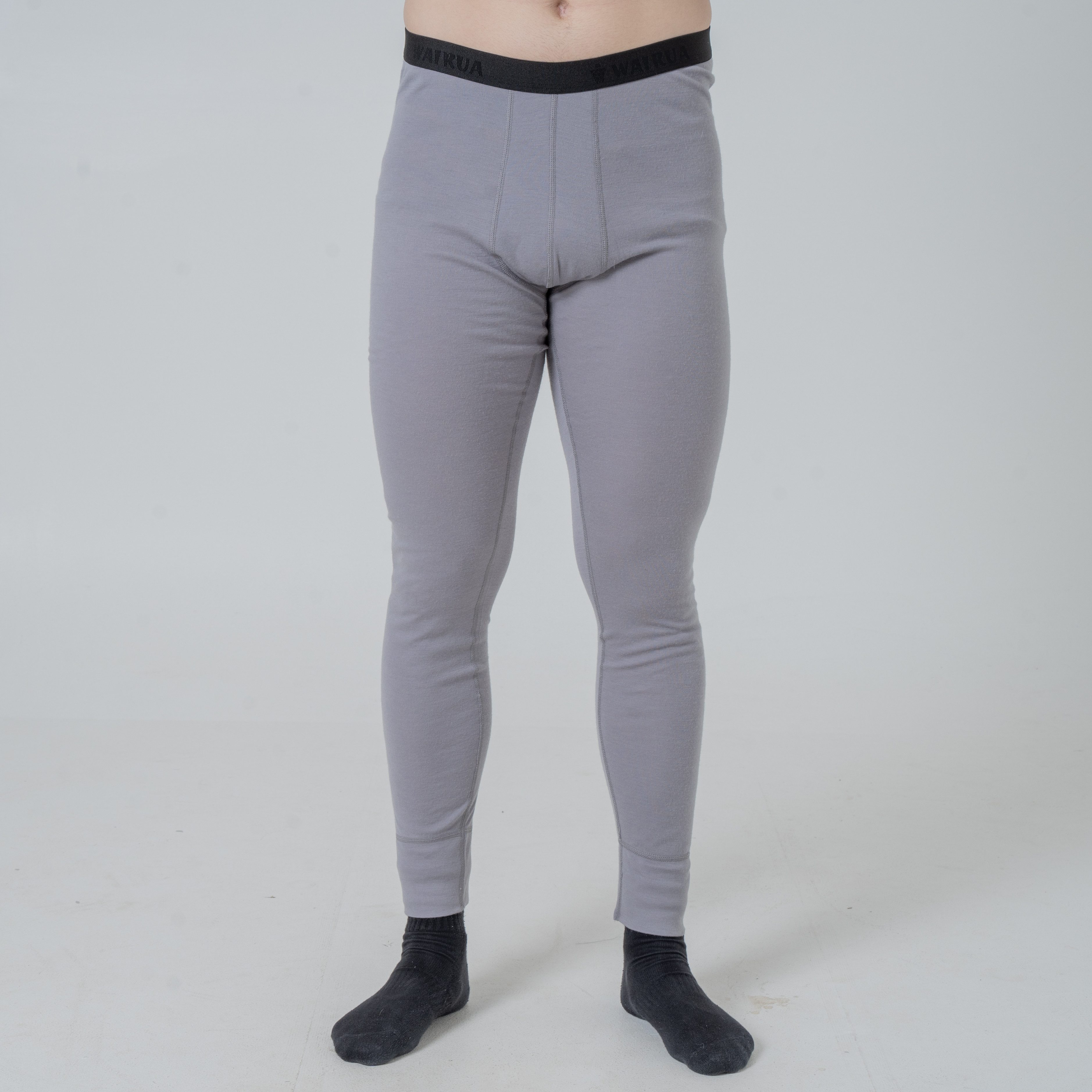 WAIRUA Thermounterhose 100% Merino Wolle 17.2 Micron Super Fein Base Layer Skiunterwäsche ohne kratzende Etiketten