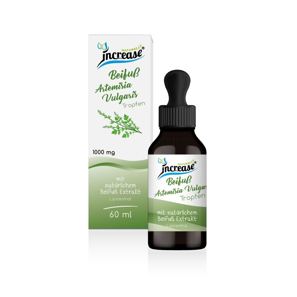 increase NATURALLY Liposomaler Beifuß Artemisia Vulgaris - 1000mg pro Tag Tropfen, 60 ml