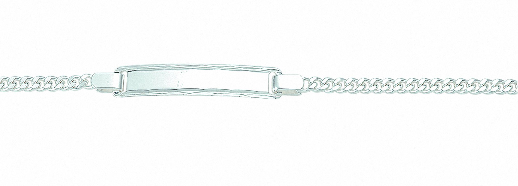 Damen Schmuck Adelia´s Silberarmband 925 Silber Flach Panzer Armband 14 cm, 925 Sterling Silber Flach Panzerkette Silberschmuck 