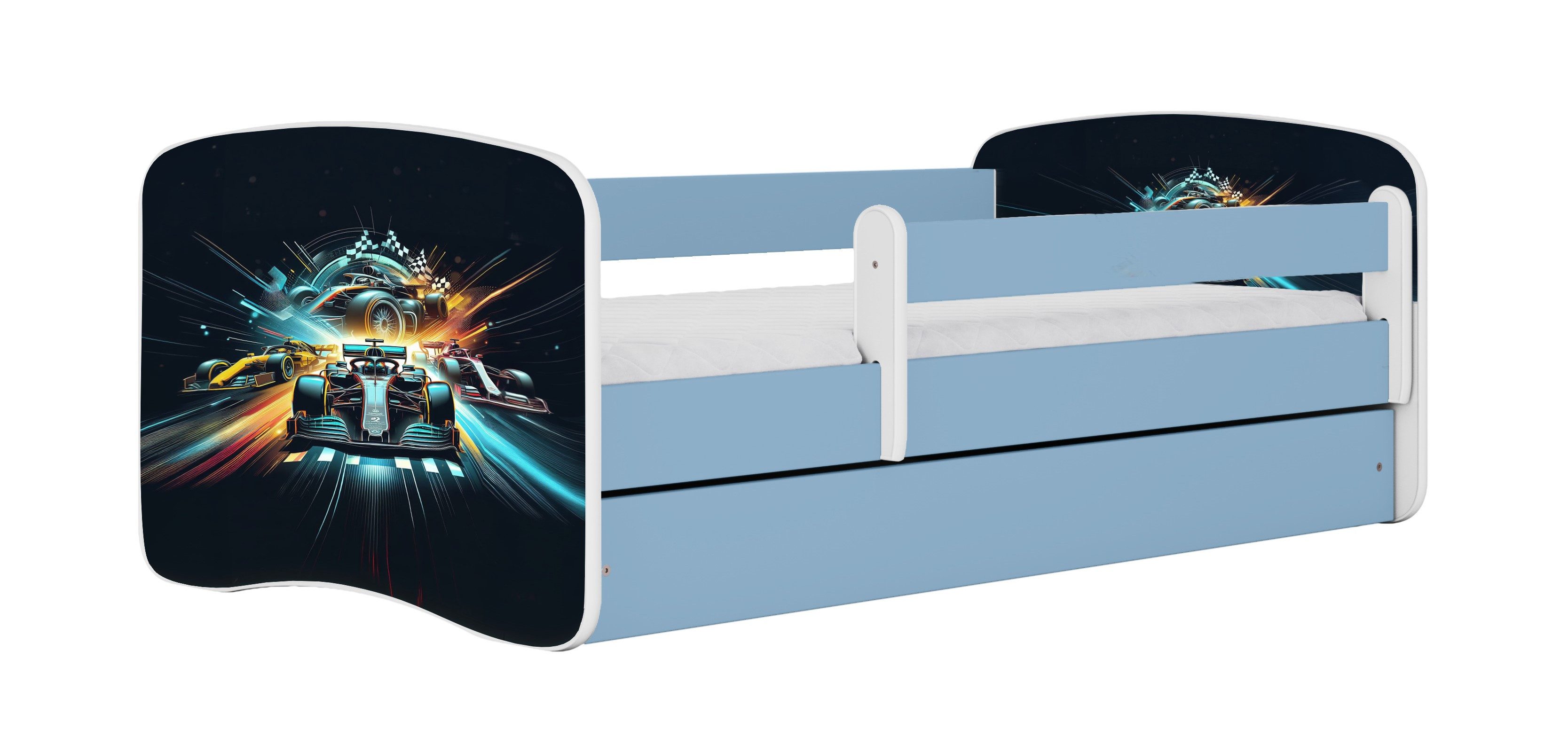 99rooms Kinderbett Dreams XXII (Kinderbett, Bett), Modern Design, Liegekomfort, mit Schublade, Lattenrost und Matratze