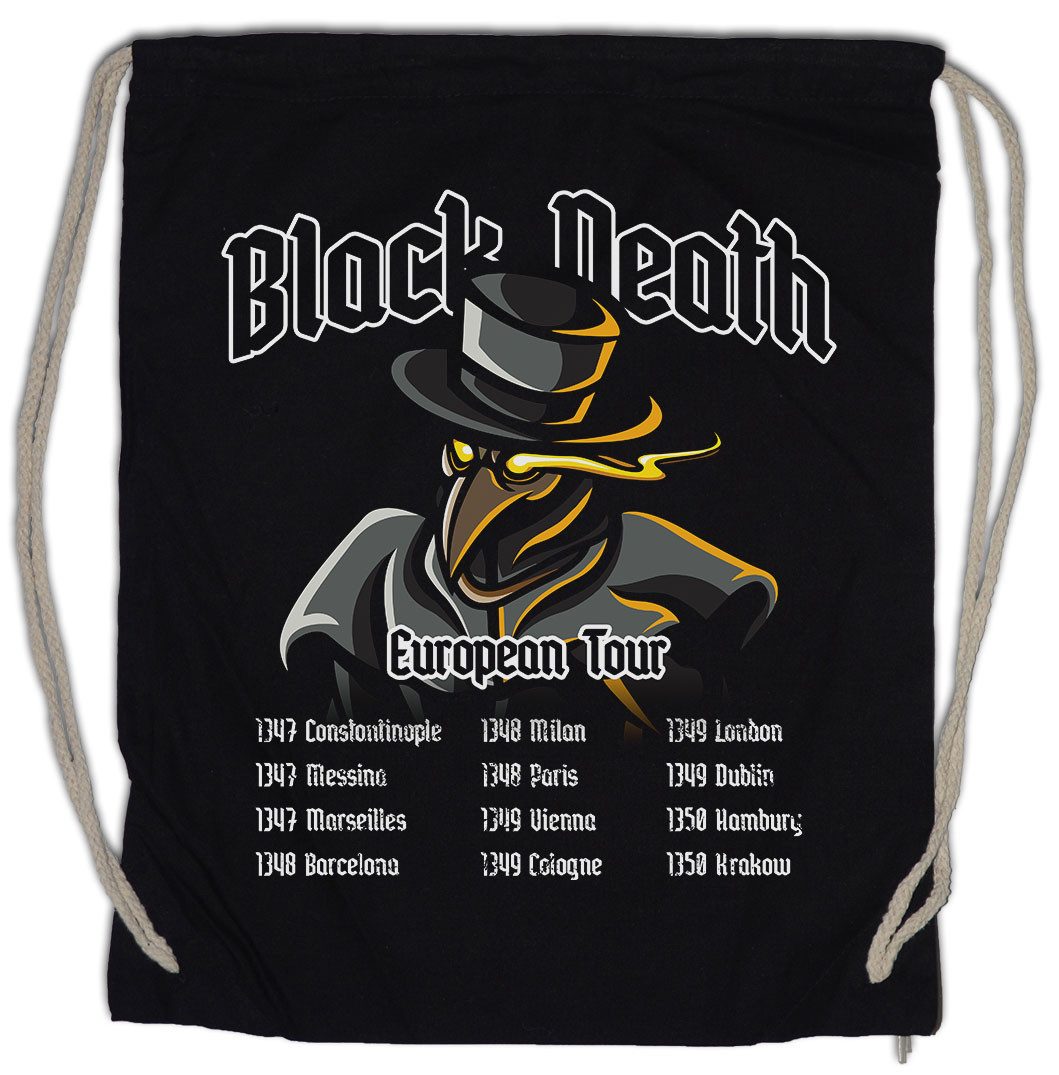 Urban Backwoods Turnbeutel Black Death European Tour Turnbeutel Pest Schwarze Beulenpest Seuche (1-tlg), Plague Doctor Maske Medieval