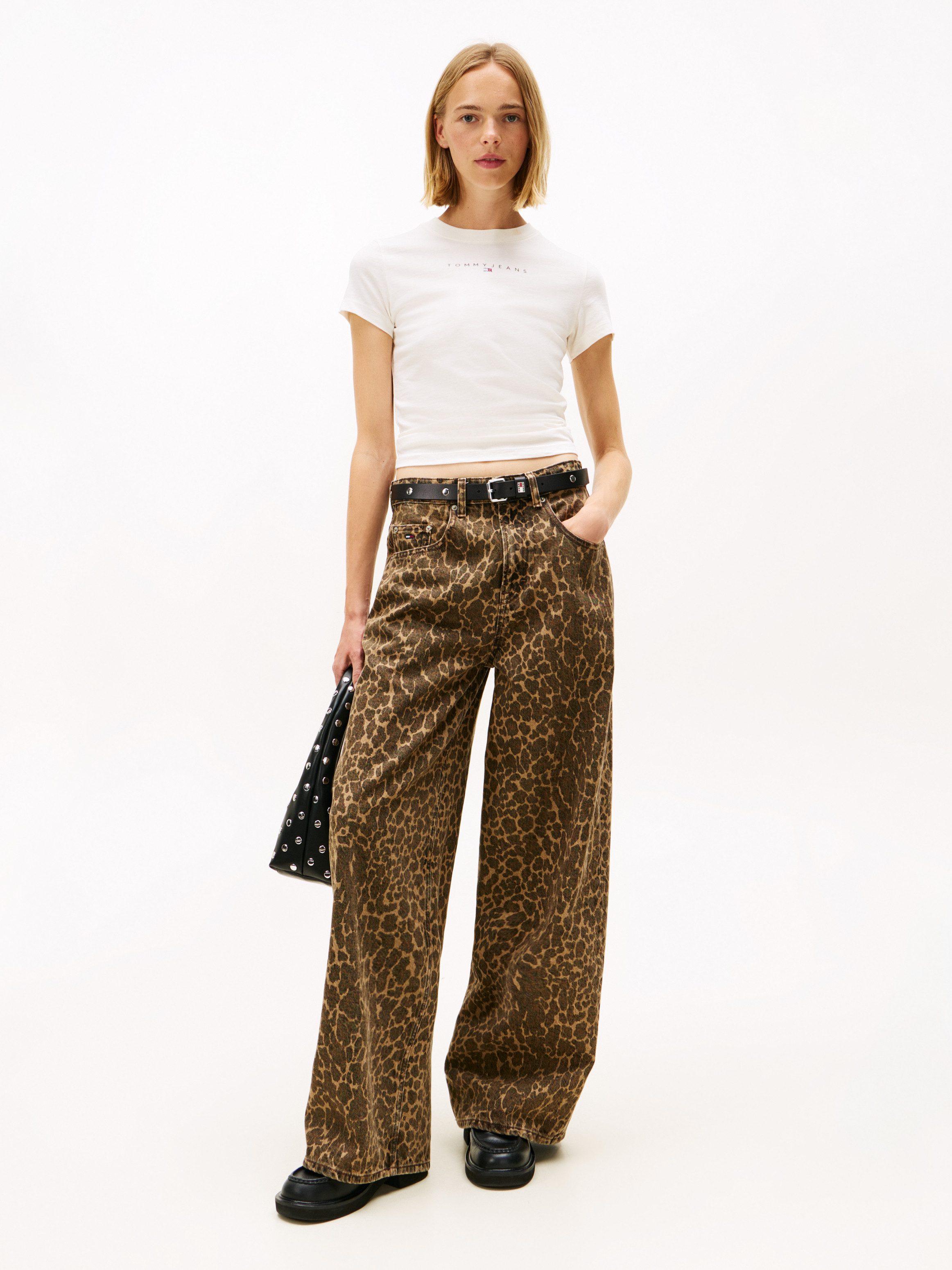 Tommy Jeans Kurzarmshirt TJW SLIM BLING LINEAR TEE EXT