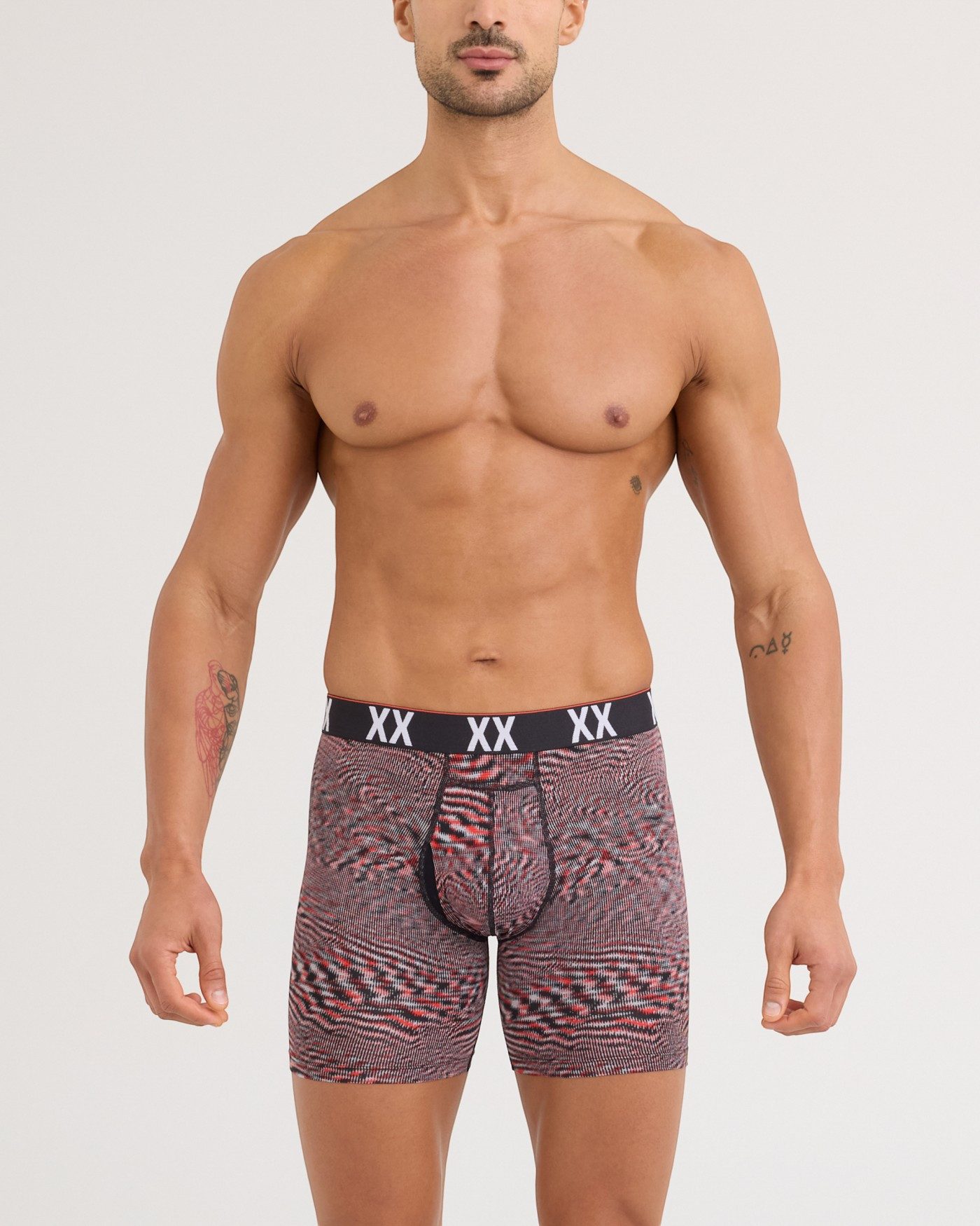 SAXX Boxershorts Multisport Mesh Boxer Brief Fly rot Herren - 1 Stück