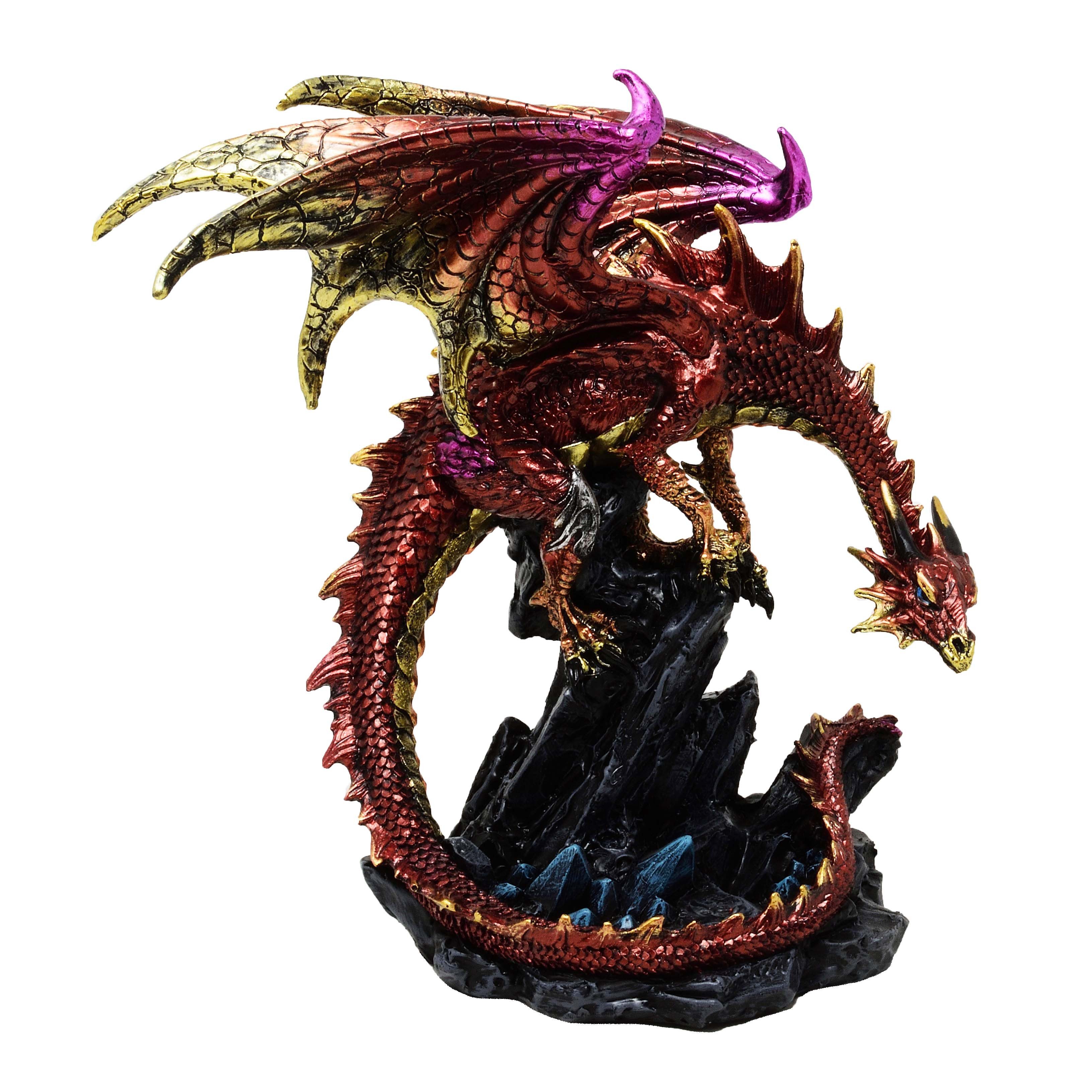 MystiCalls Fantasy-Figur Großer Drache auf Felsen Drachenfigur Fantasy Fant günstig online kaufen