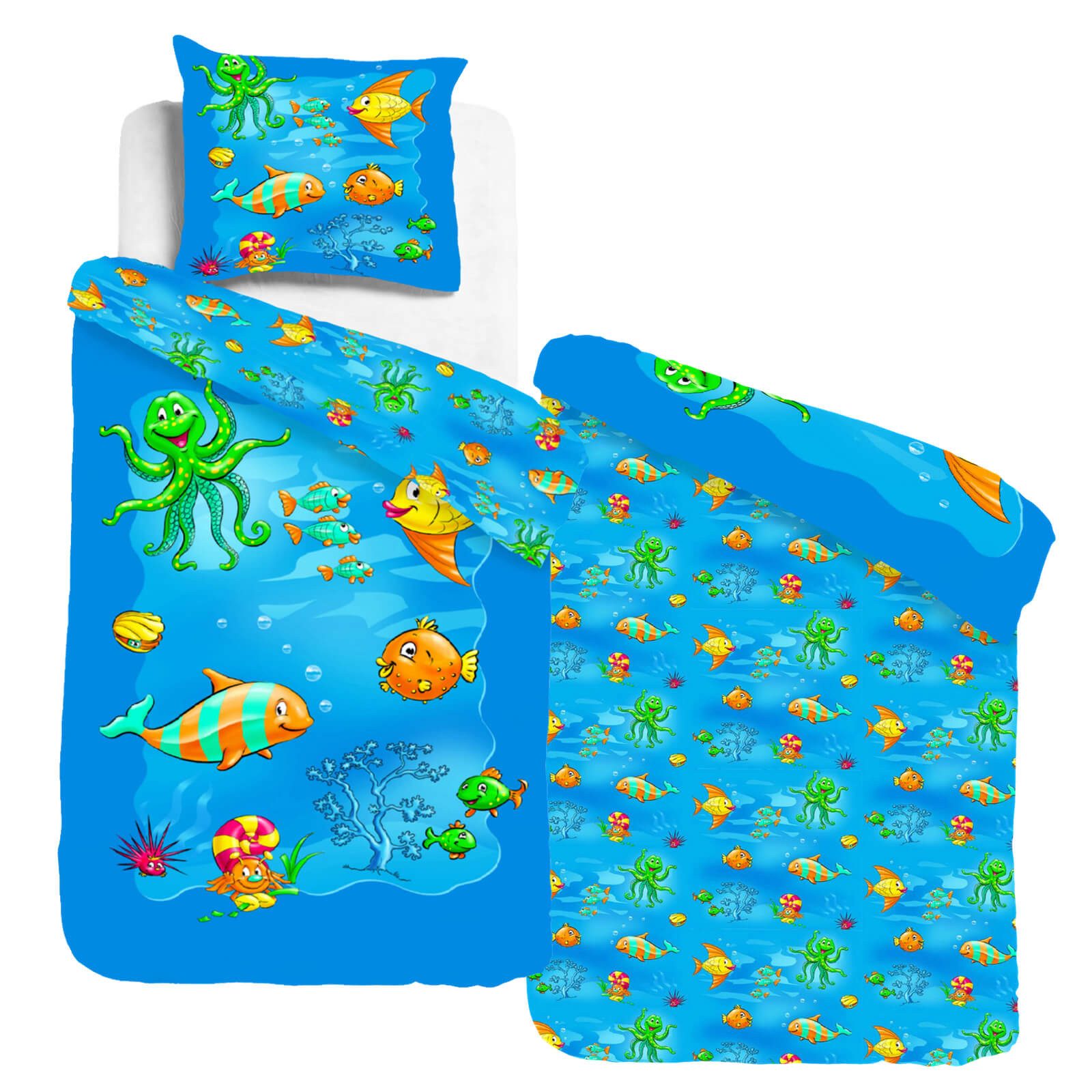ESPiCO Kinderbettwäsche Unterwasserwelt, Renforcé, 2 teilig, günstig online kaufen