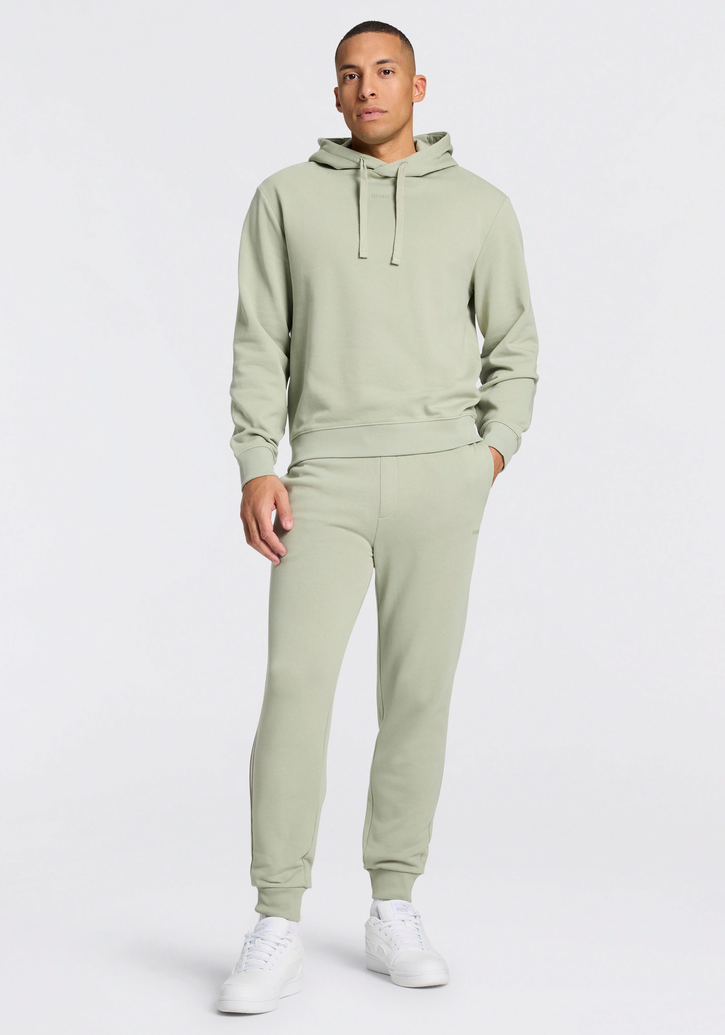 HUGO Jogginganzug DapoDayote (Set, 2-tlg), Zweiteiliger Trainingsanzug Relaxed Fit, Kapuze mit Kordelzug