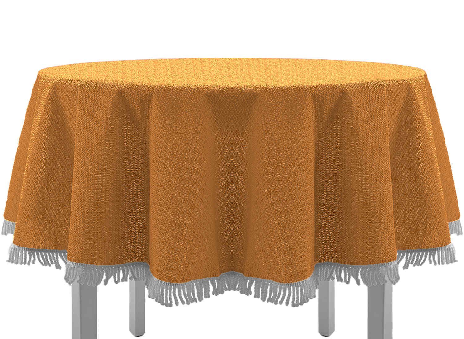 EXKLUSIV HEIMTEXTIL Gartentischdecke Gartentischdecke mit Fransen günstig online kaufen
