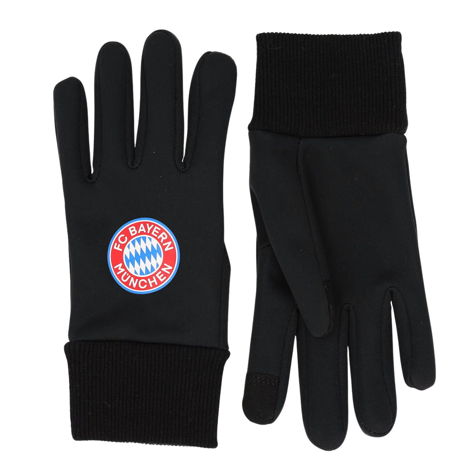 FC Bayern München Feldspielerhandschuhe FC Bayern Softshellhandschuhe Kinder schwarz M (Packung) atmungsaktiv