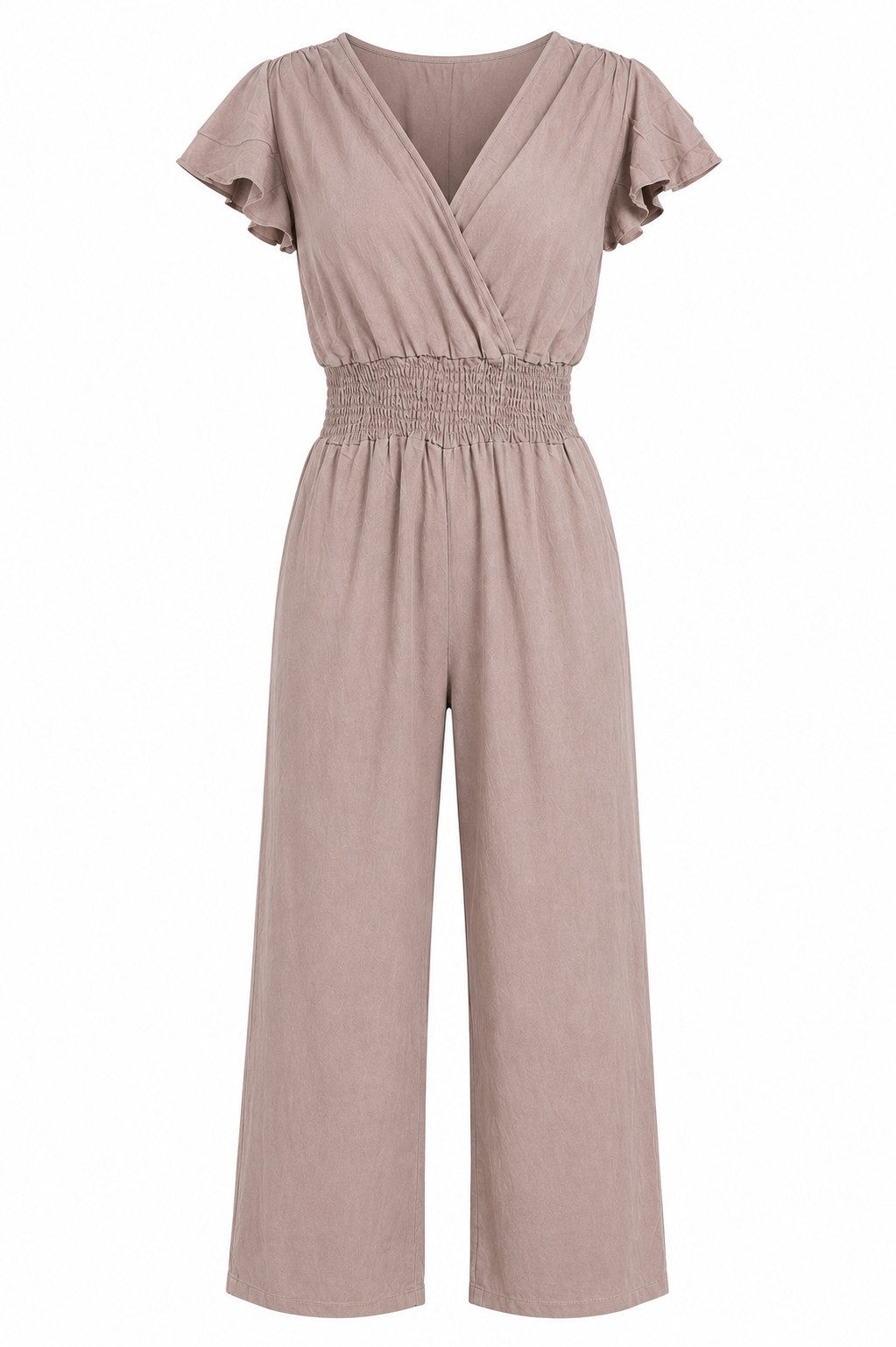 ITALY VIBES Jumpsuit - sommerlicher Overall für Damen mit Smokbund - luftiger Einteiler